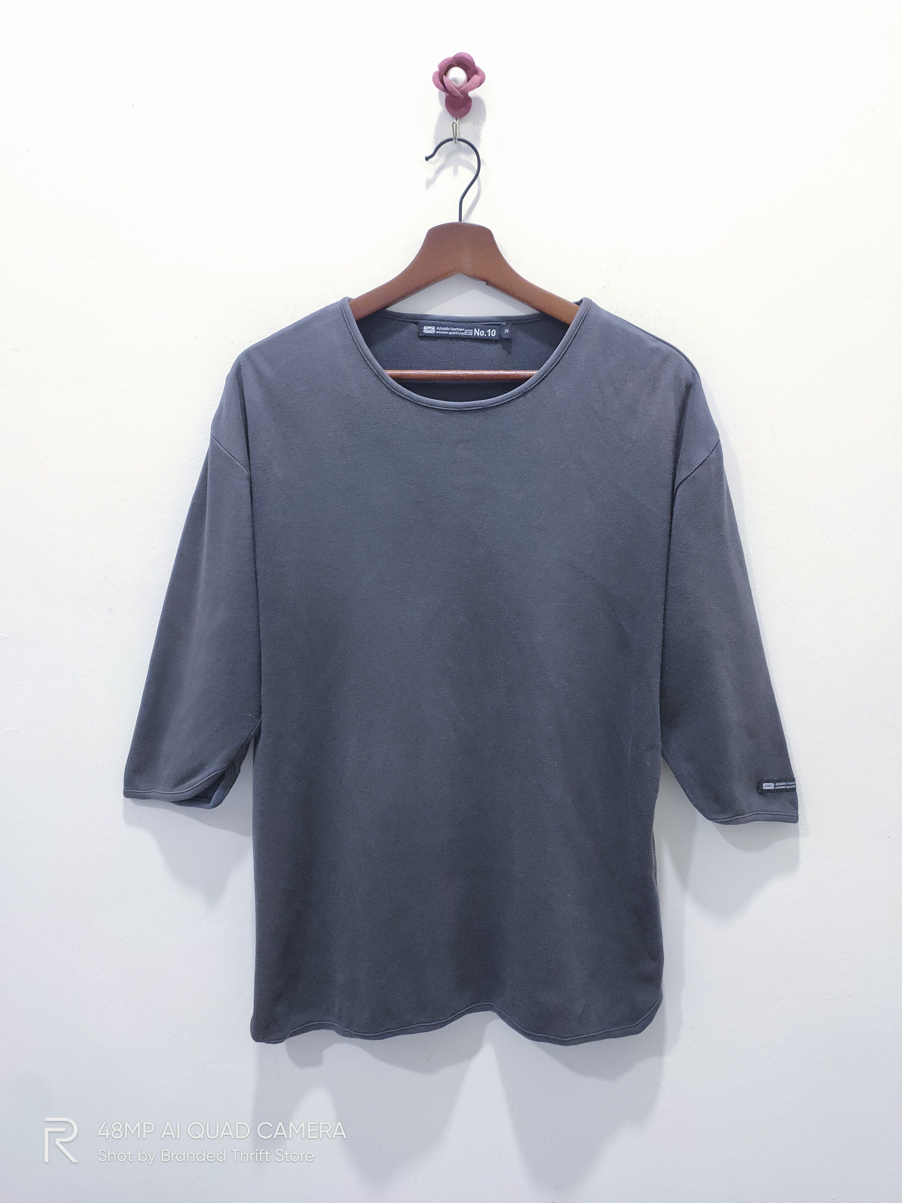 DFYNT × General Quarters × Vintage Vintage DFY NO10 Britain Plain 3Q Faded Sweatwear Tee Shirt Size US L / EU 52-54 / 3 - 5 Thumbnail