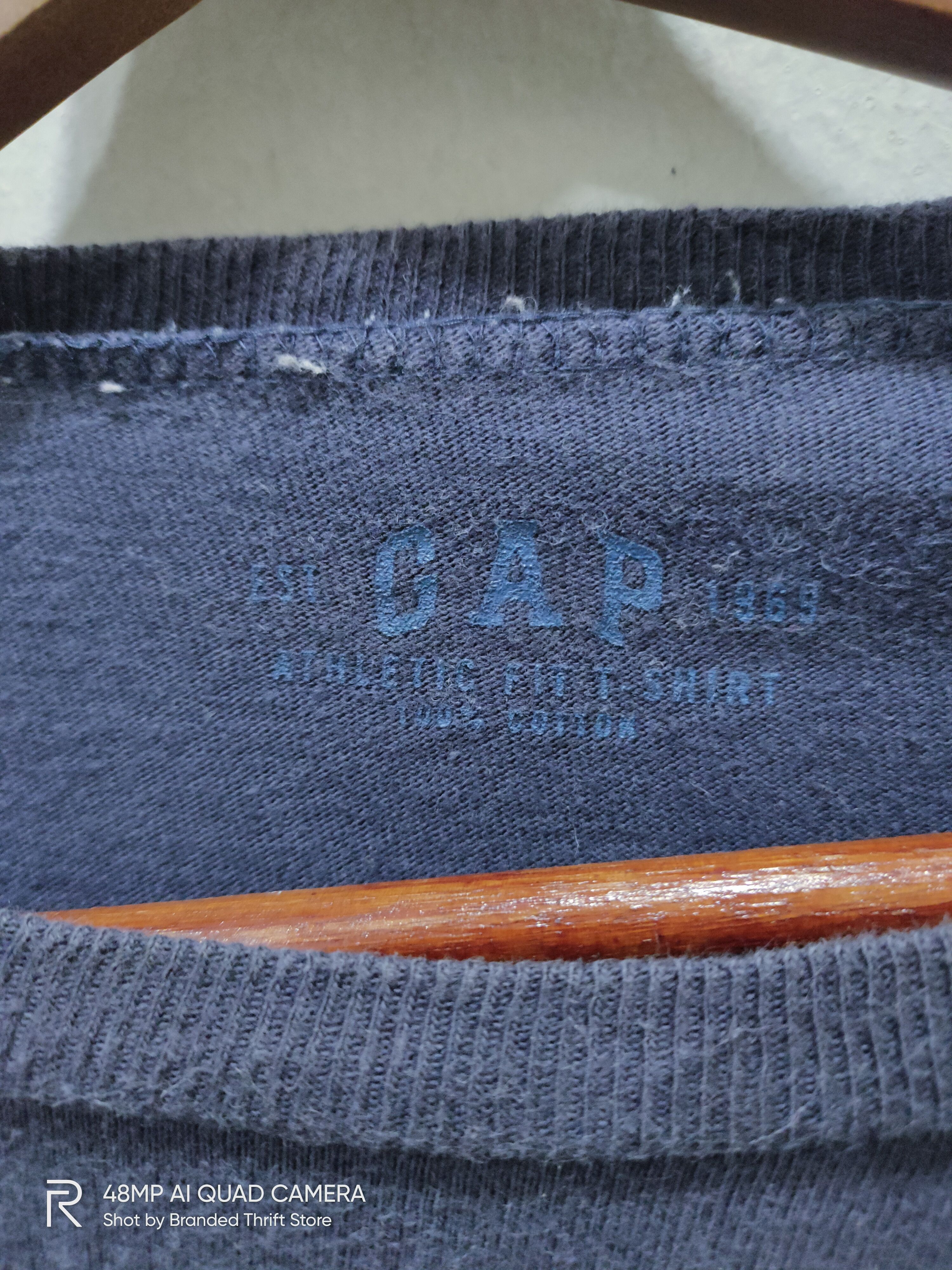Gap × Vintage Vtg GAP EST1969 Crewneck Plain Sweatshirt Longsleeve Tshirt Size US L / EU 52-54 / 3 - 7 Thumbnail