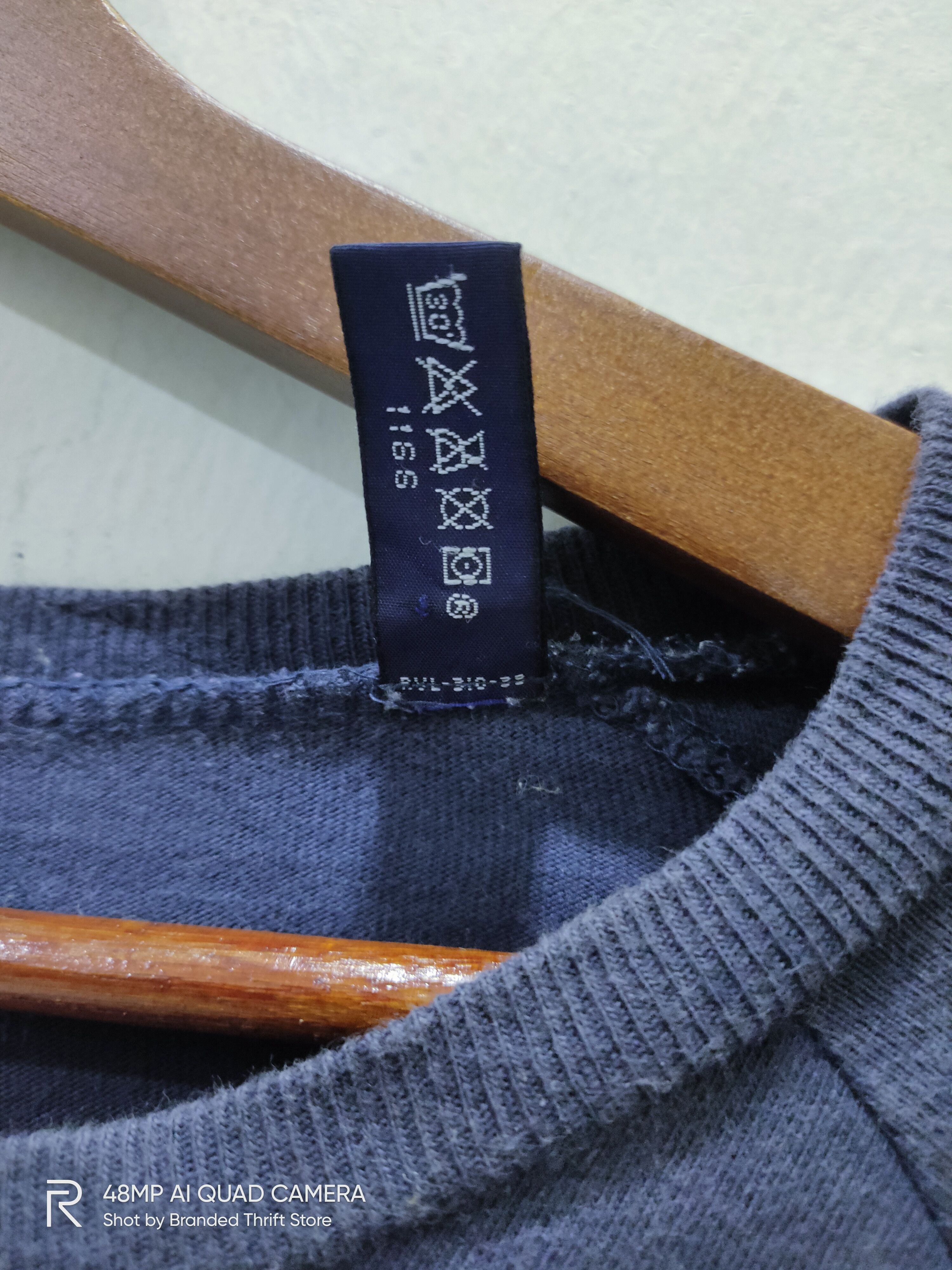 Gap × Vintage Vtg GAP EST1969 Crewneck Plain Sweatshirt Longsleeve Tshirt Size US L / EU 52-54 / 3 - 4 Thumbnail