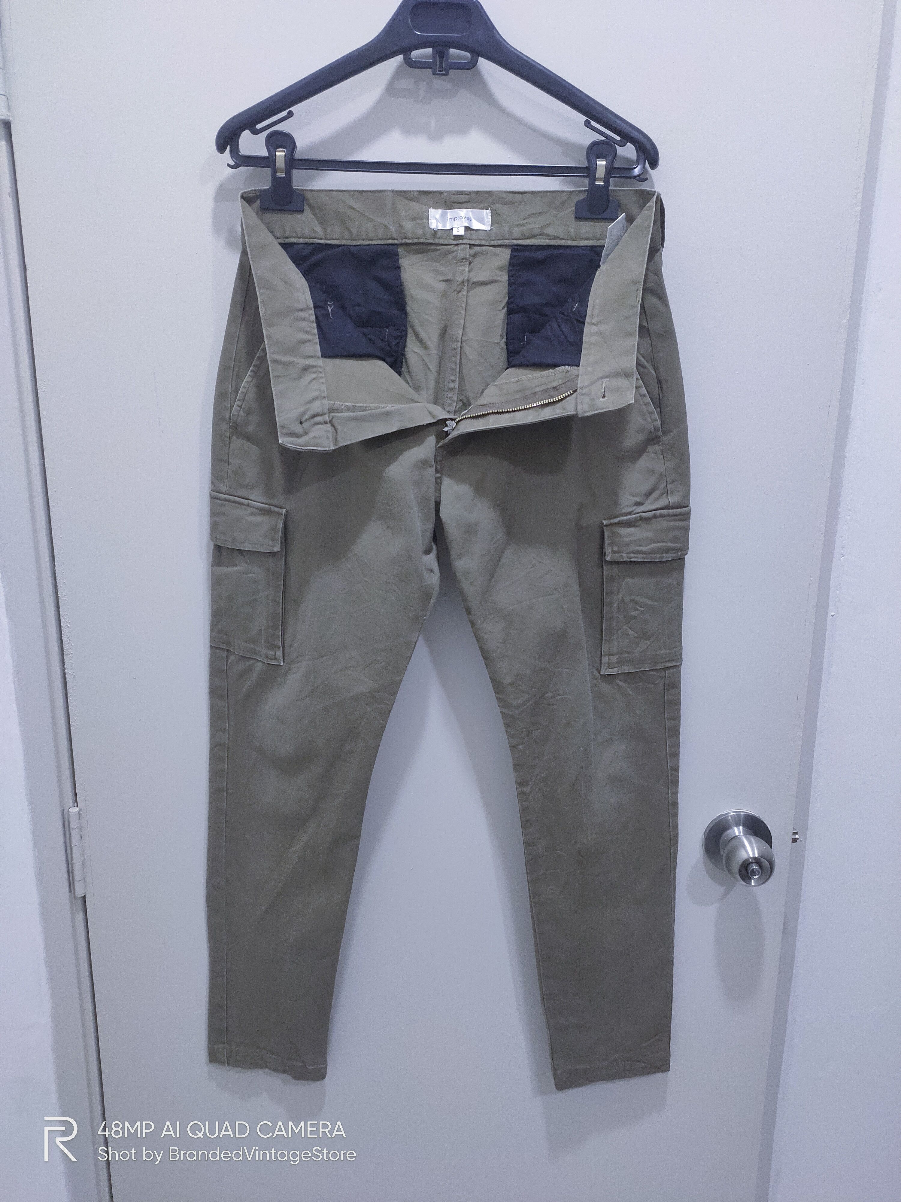 Designer × Japanese Brand IMPROVES Skinny Slimfit Multipocket Tactical Art Cargo Pant Size US 30 / EU 46 - 1 Thumbnail