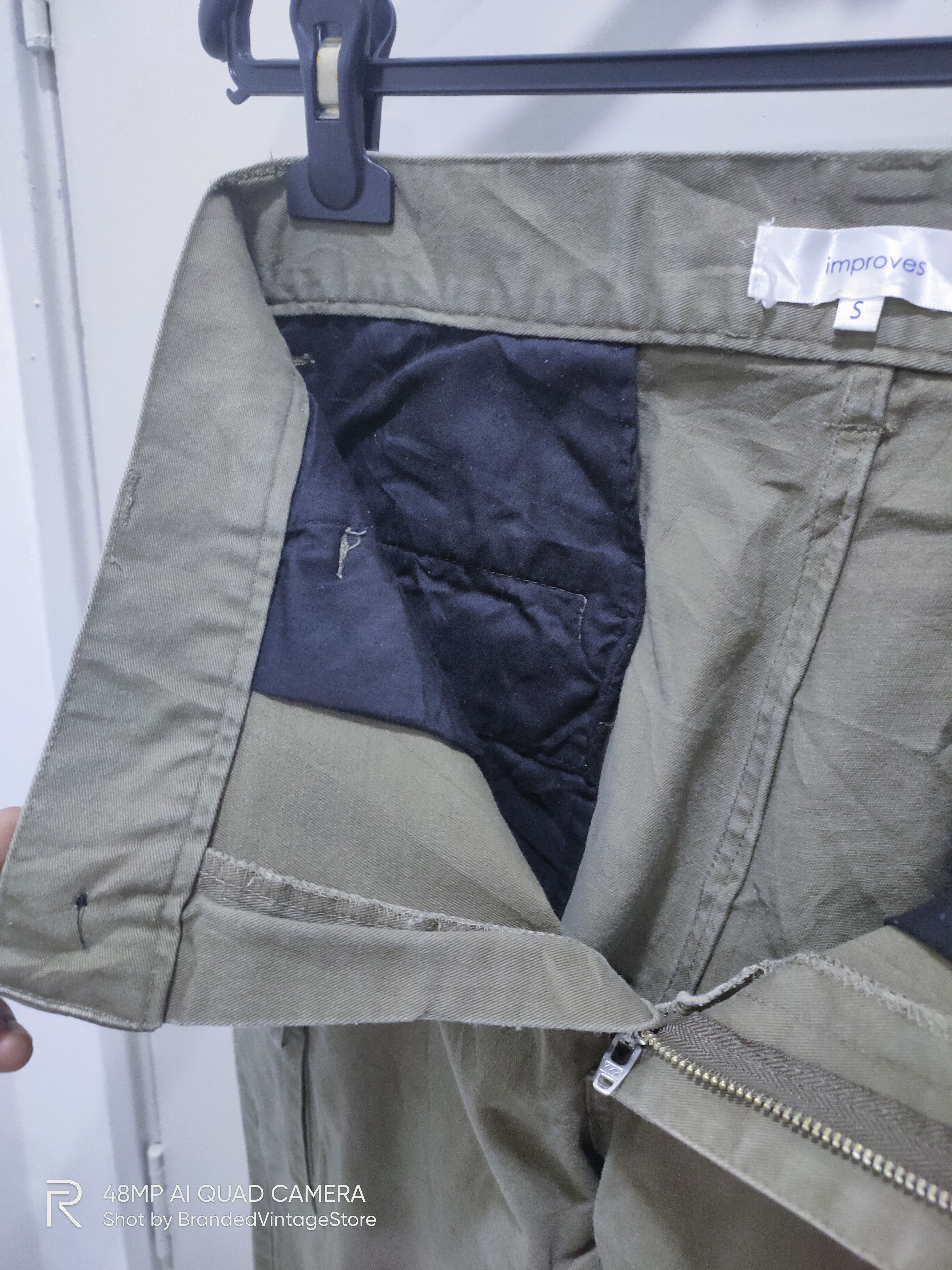 Designer × Japanese Brand IMPROVES Skinny Slimfit Multipocket Tactical Art Cargo Pant Size US 30 / EU 46 - 12 Thumbnail