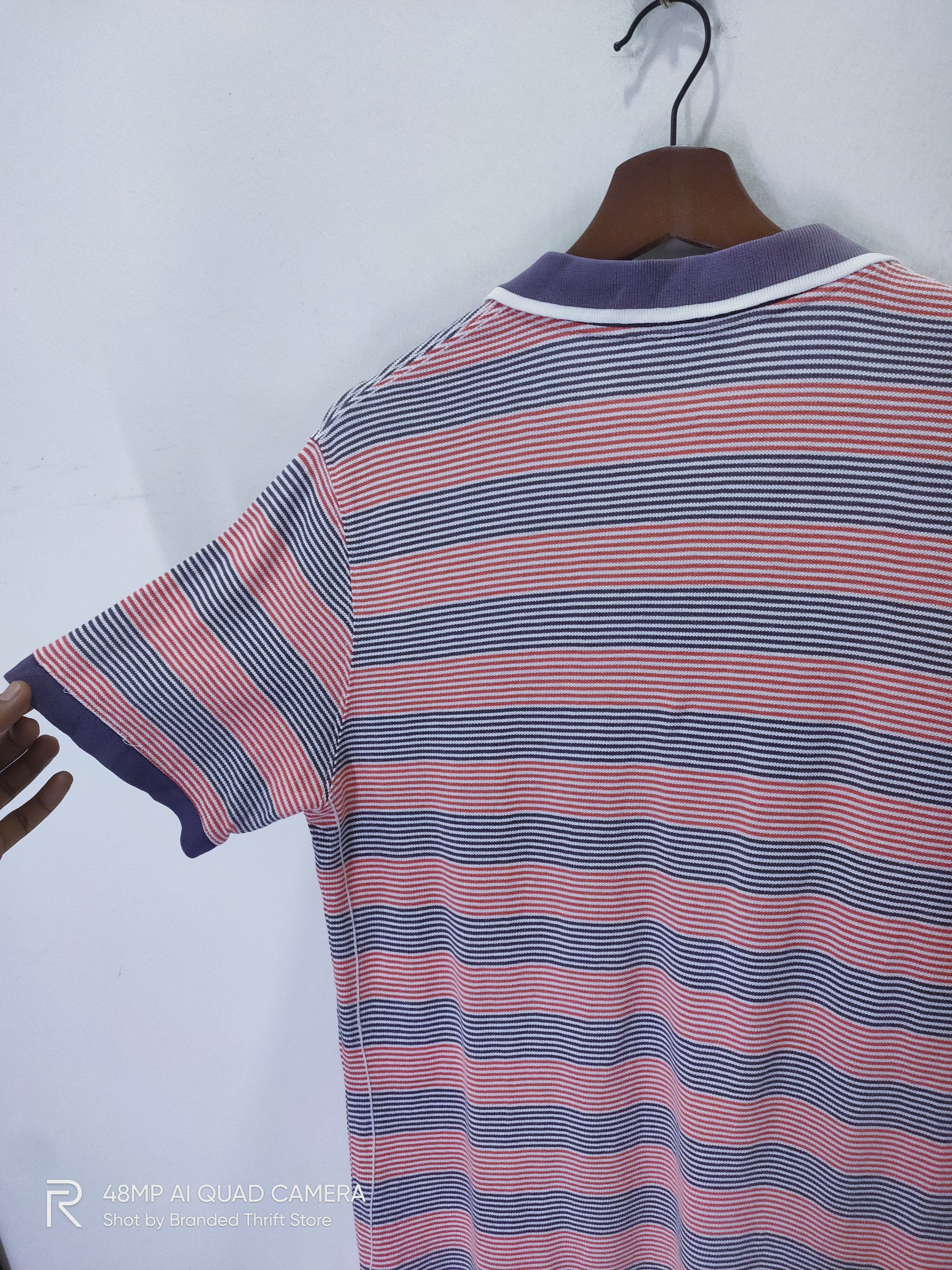 OVER THE STRiPES × Quiksilver Vintage QUIKSILVER Nice Half Button Down Striped Polo Shirt Size US L / EU 52-54 / 3 - 10 Thumbnail