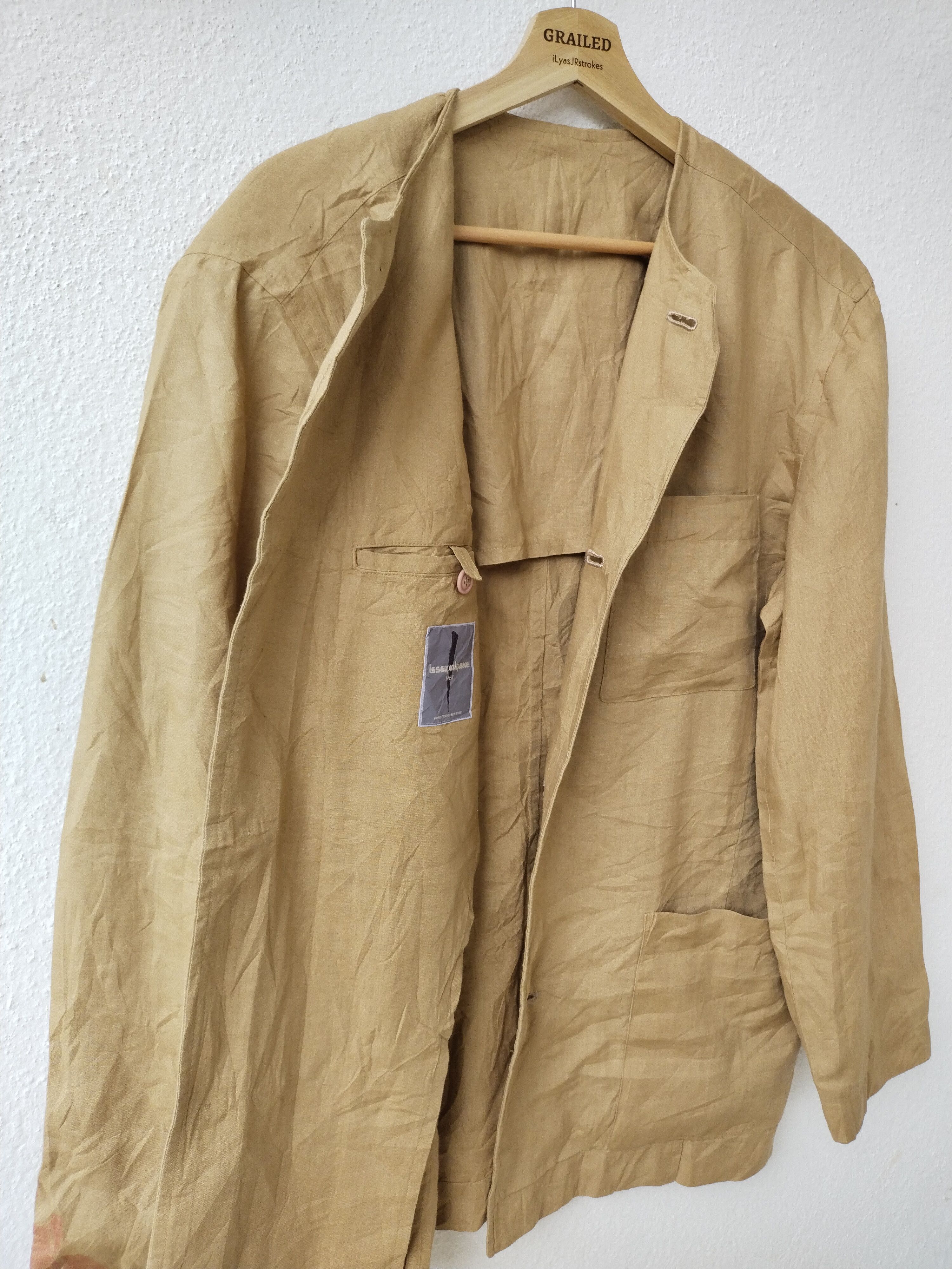Issey Miyake Vintage 80s Issey Miyake Heavy Coat Men Jacket Size US M / EU 48-50 / 2 - 1 Thumbnail