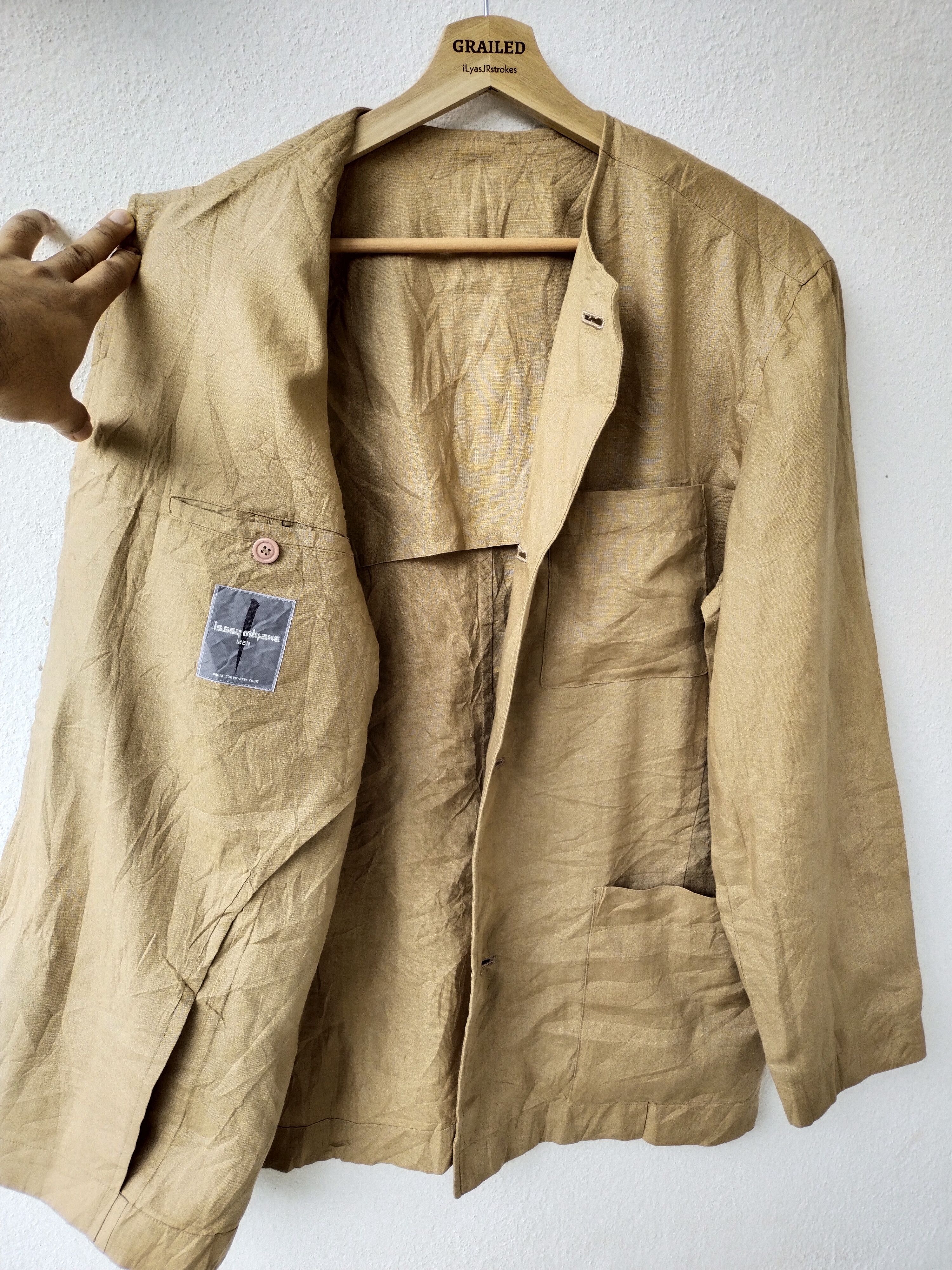 Issey Miyake Vintage 80s Issey Miyake Heavy Coat Men Jacket Size US M / EU 48-50 / 2 - 3 Thumbnail