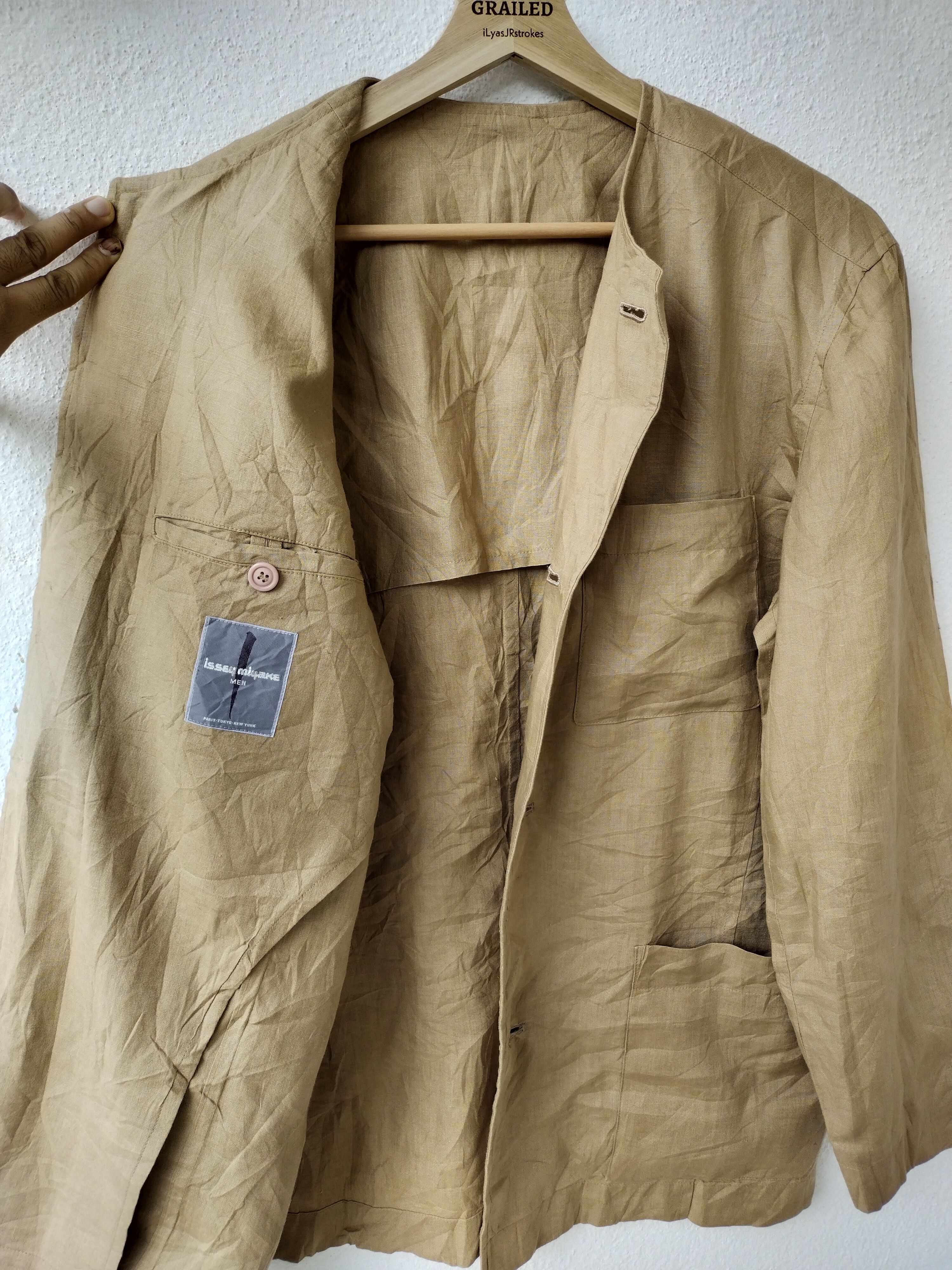 Issey Miyake Vintage 80s Issey Miyake Heavy Coat Men Jacket Size US M / EU 48-50 / 2 - 4 Thumbnail