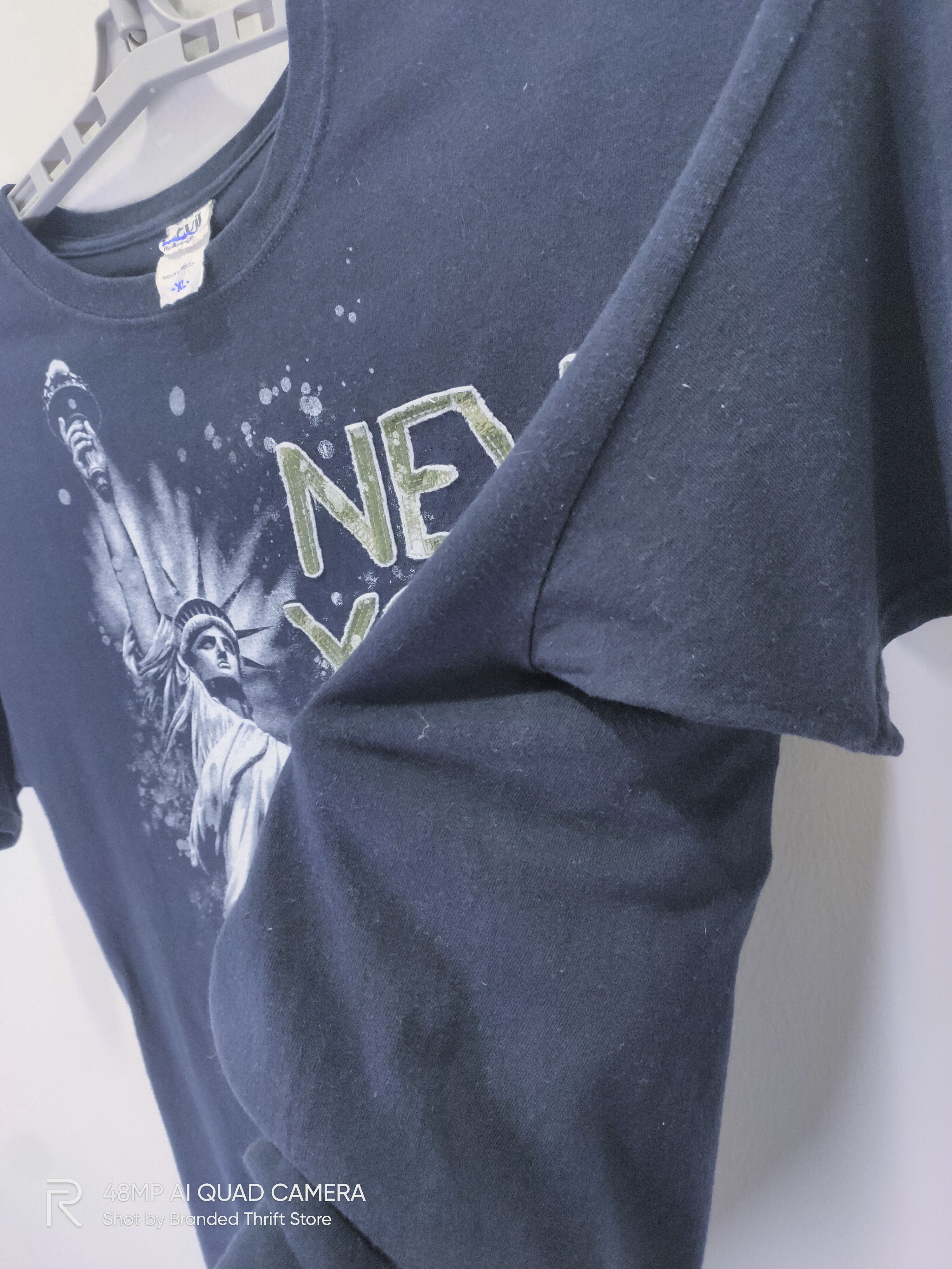 Liberty London × Vintage Vintage ANVIL NEWYORK Statue of Liberty BigLogo Graphic Tee Size US XL / EU 56 / 4 - 5 Thumbnail