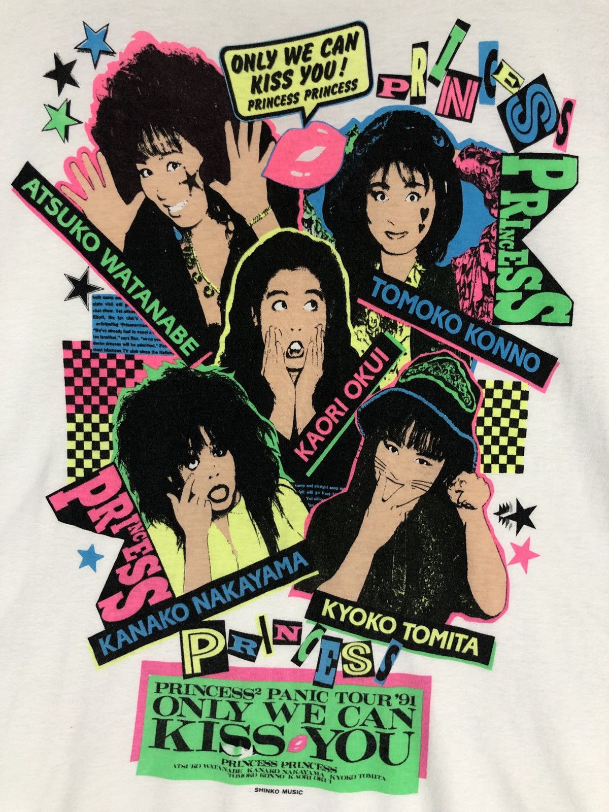 Band Tees × Vintage Rare Princess Princess Panis Tour 91 Only We Can Kiss You Size US M / EU 48-50 / 2 - 3 Thumbnail