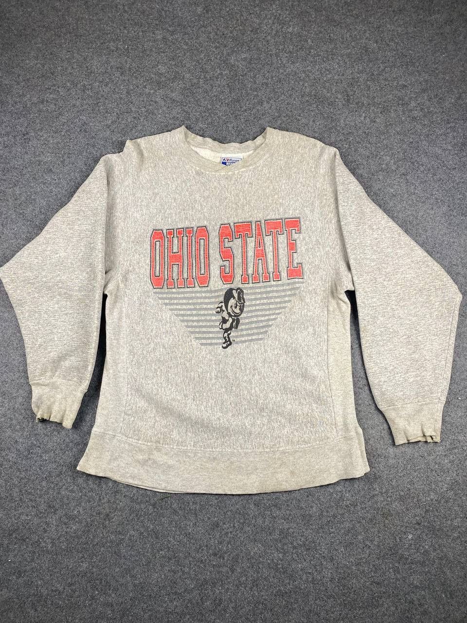 Vintage vintage ohio state hanes reverse weave sweatshirt distressed Size US L / EU 52-54 / 3 - 1 Thumbnail