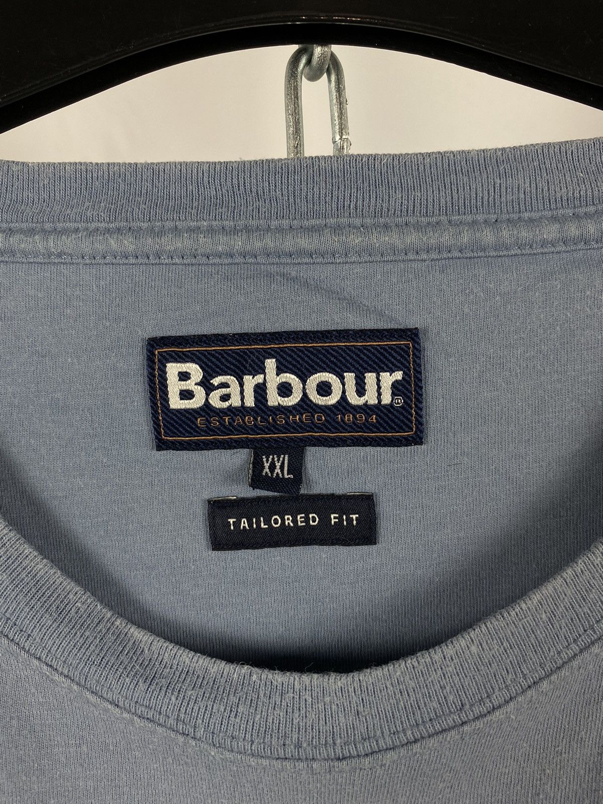 Barbour Barbour blue big logo T-shirts size XXL Size US XXL / EU 58 / 5 - 3 Thumbnail