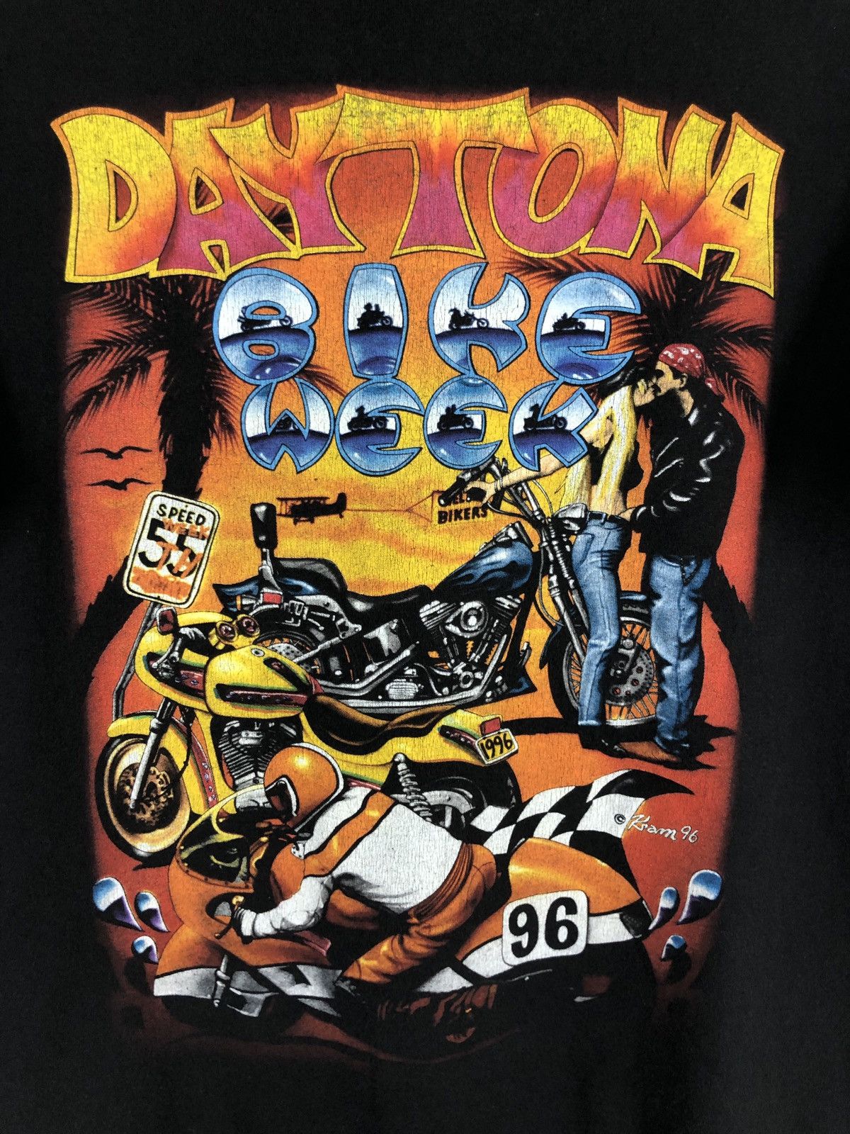 Lee × Vintage Vintage Lee Daytona Bike Week 55th 1996 T shirt Size US L / EU 52-54 / 3 - 3 Thumbnail