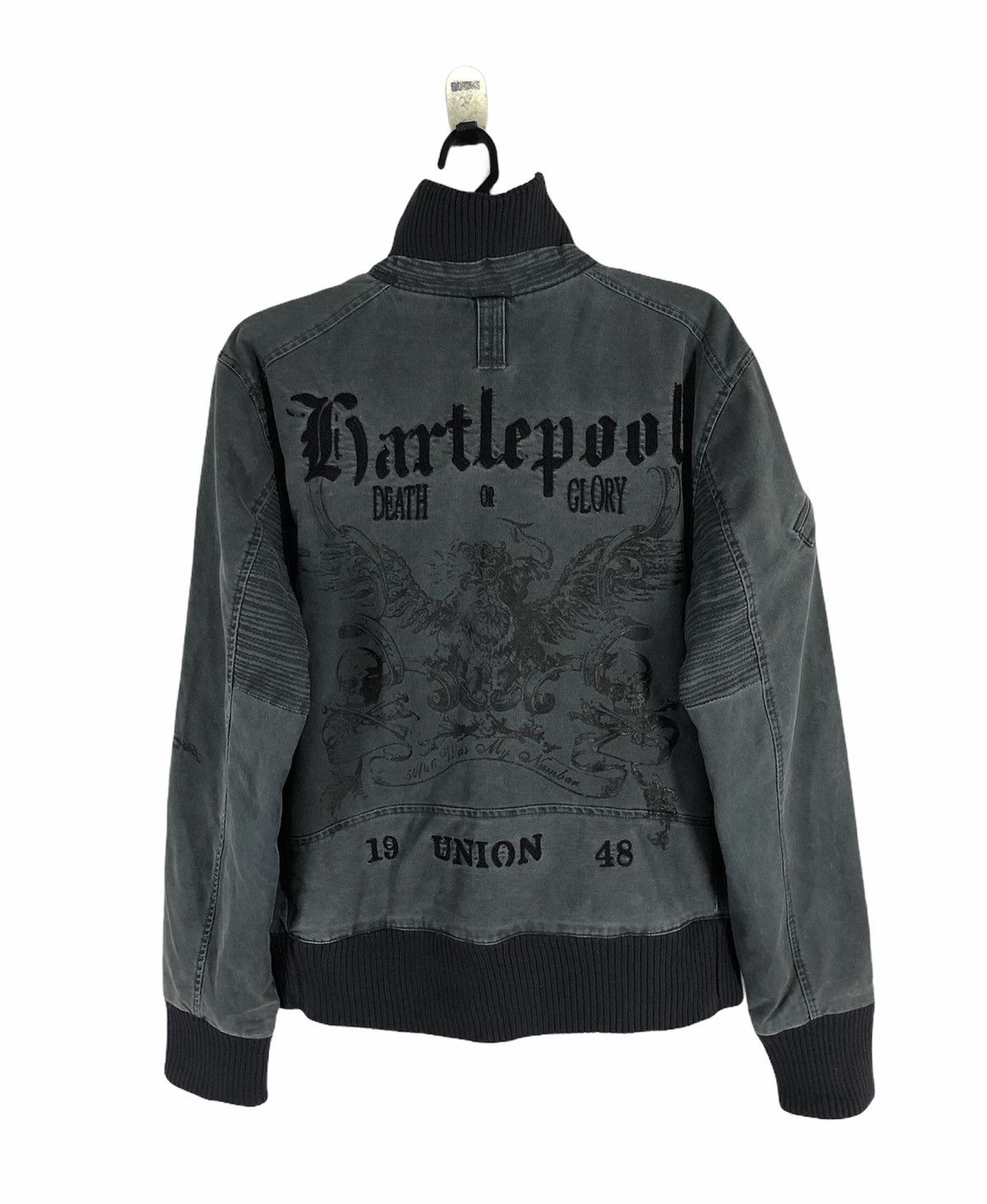 If Six Was Nine × Salvage Rare SALVAGE UNION Skull Tatto Biglogo Bomber Jacket Size US M / EU 48-50 / 2 - 1 Thumbnail