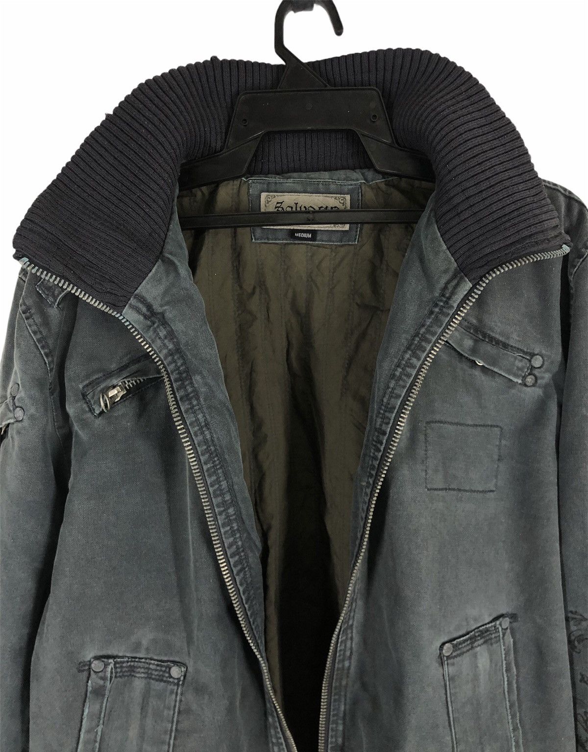 If Six Was Nine × Salvage Rare SALVAGE UNION Skull Tatto Biglogo Bomber Jacket Size US M / EU 48-50 / 2 - 6 Thumbnail