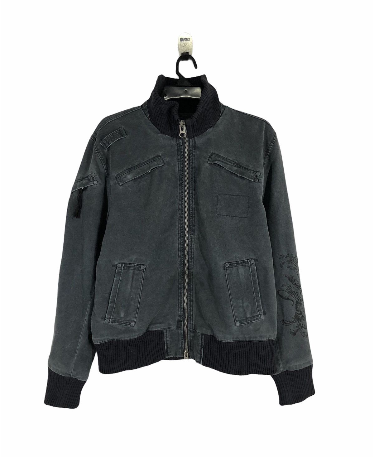 If Six Was Nine × Salvage Rare SALVAGE UNION Skull Tatto Biglogo Bomber Jacket Size US M / EU 48-50 / 2 - 2 Thumbnail