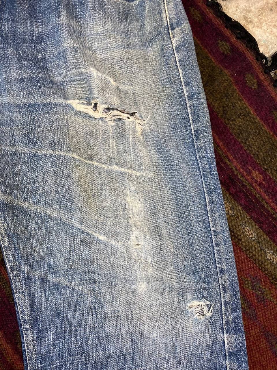 Levi's vintage levis 505 straight fit distressed denim Size US 40 / EU 56 - 7 Thumbnail