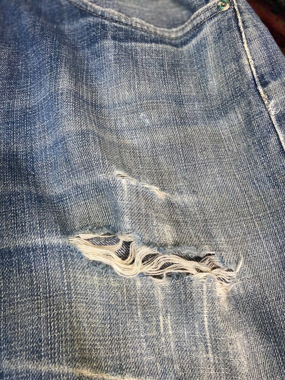 Levi's vintage levis 505 straight fit distressed denim Size US 40 / EU 56 - 8 Thumbnail