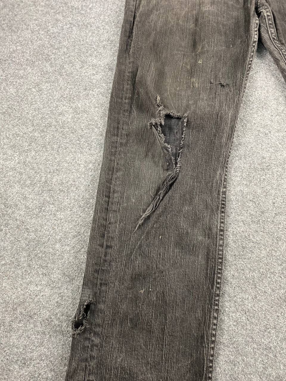 Levi's levis 559 black distressed denim Size US 39 - 12 Thumbnail