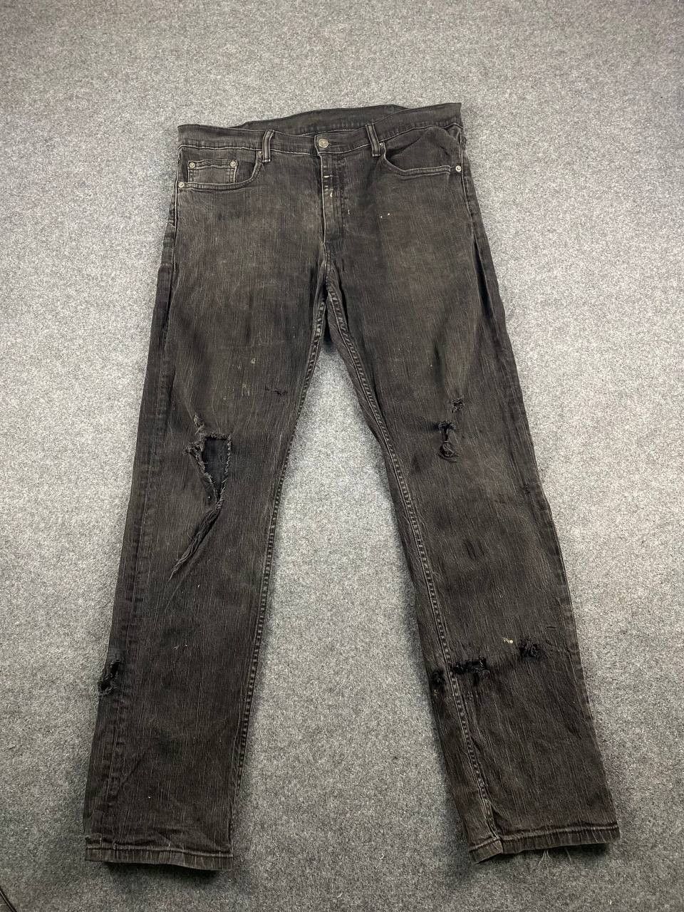 Levi's levis 559 black distressed denim Size US 39 - 1 Thumbnail