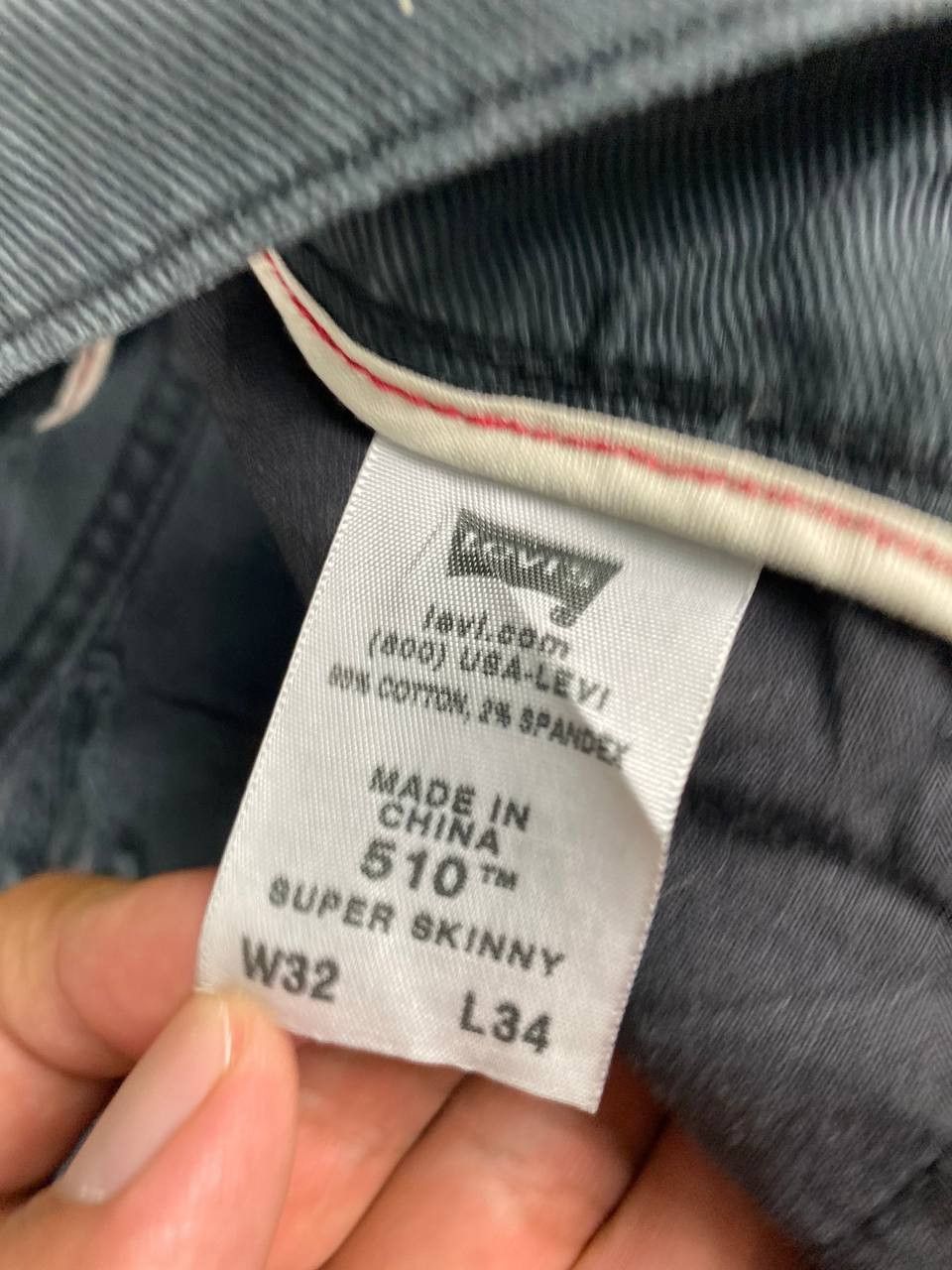 Levi's levis 510 super skinny paint splatter distressed denim Size US 33 - 17 Thumbnail
