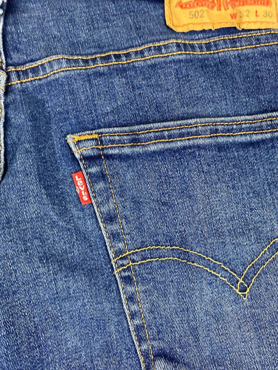 Levi's levis 502 regular tapered distressed denim Size US 34 / EU 50 - 5 Thumbnail