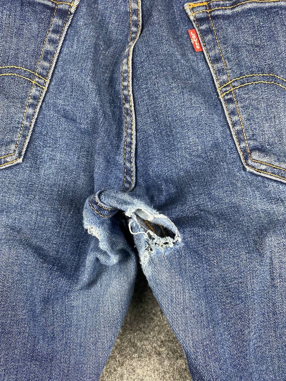 Levi's levis 502 regular tapered distressed denim Size US 34 / EU 50 - 4 Thumbnail