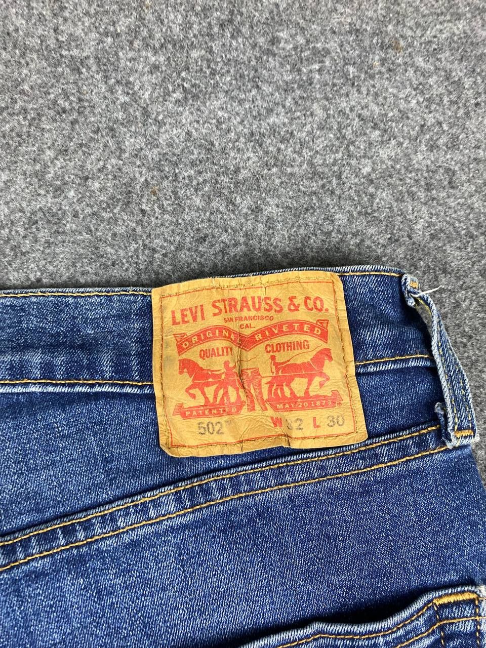 Levi's levis 502 regular tapered distressed denim Size US 34 / EU 50 - 6 Thumbnail