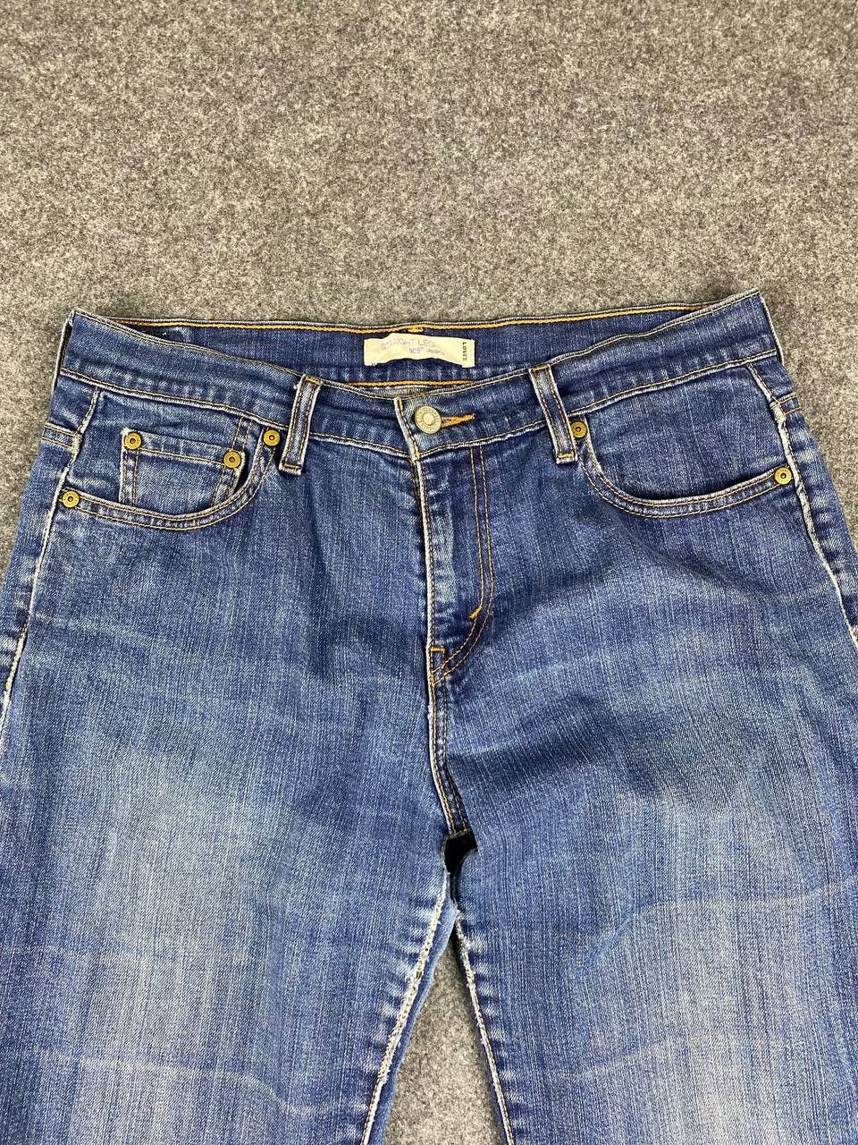 Levi's vintage levis 505 straight cut denim slightly distressed Size 33" - 9 Thumbnail