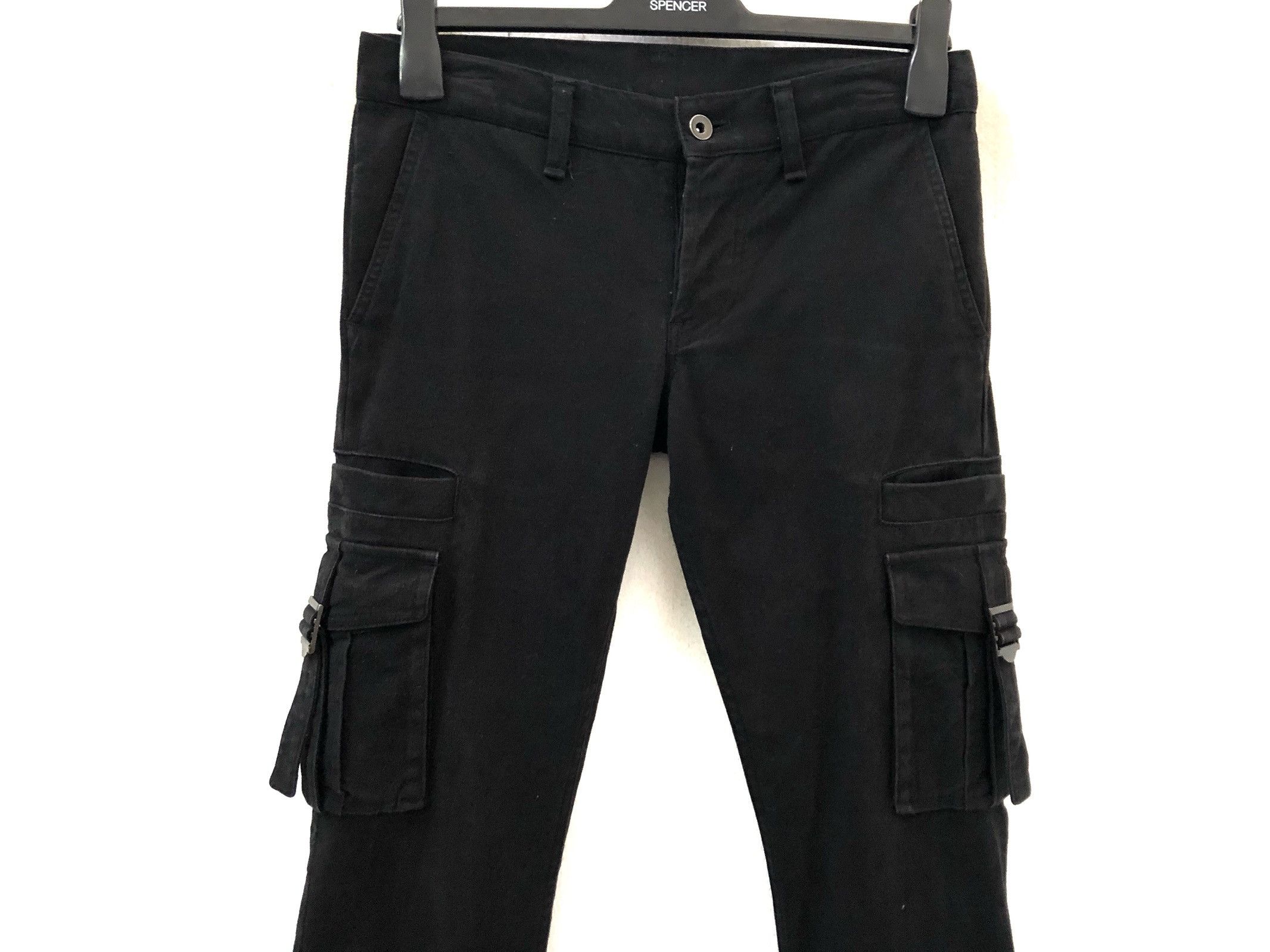 Shellac Japan Brand Shellac Made in Japan Black Cargo Trouser Slim Size US 28 / EU 44 - 1 Thumbnail