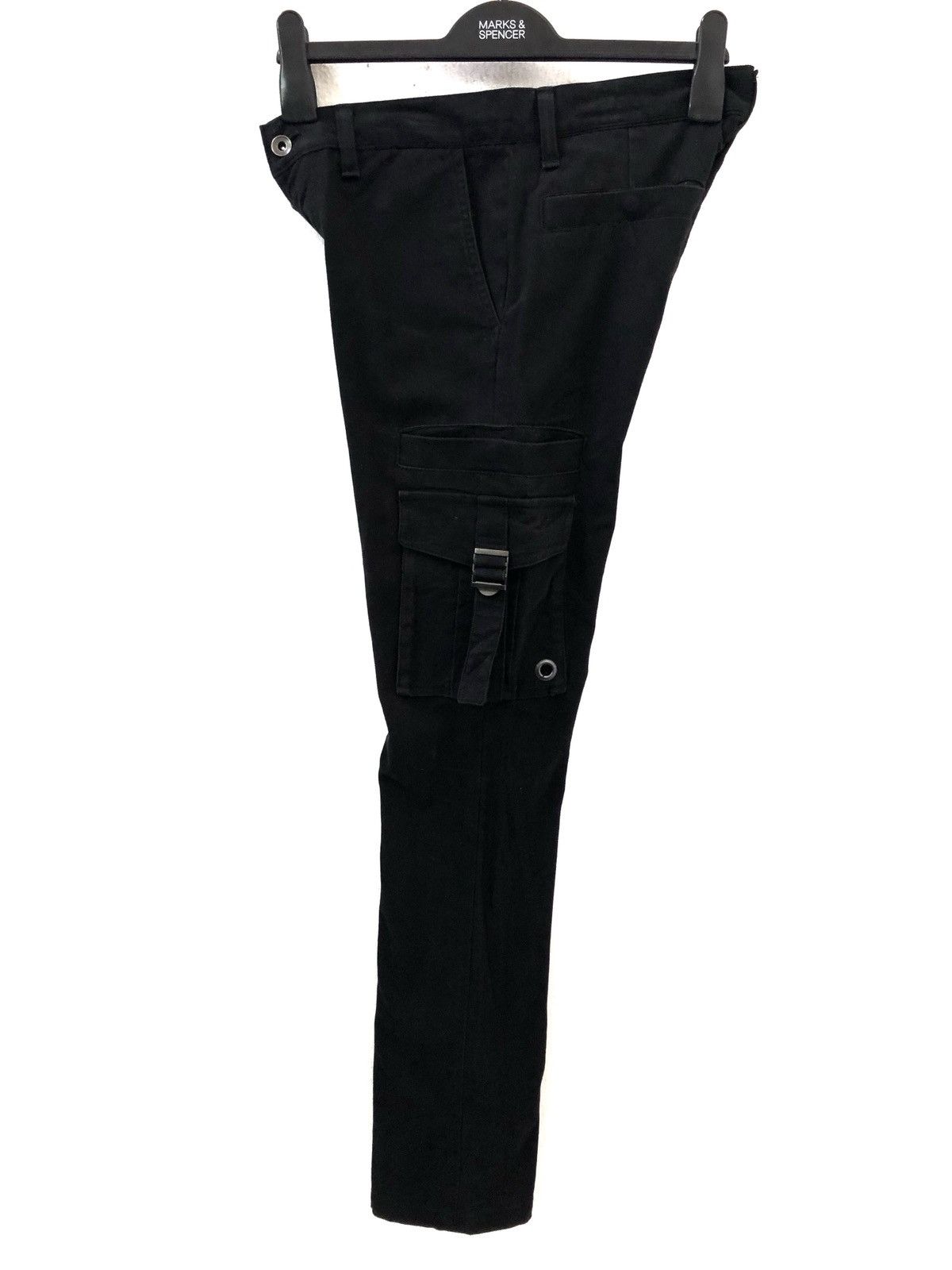 Shellac Japan Brand Shellac Made in Japan Black Cargo Trouser Slim Size US 28 / EU 44 - 8 Thumbnail