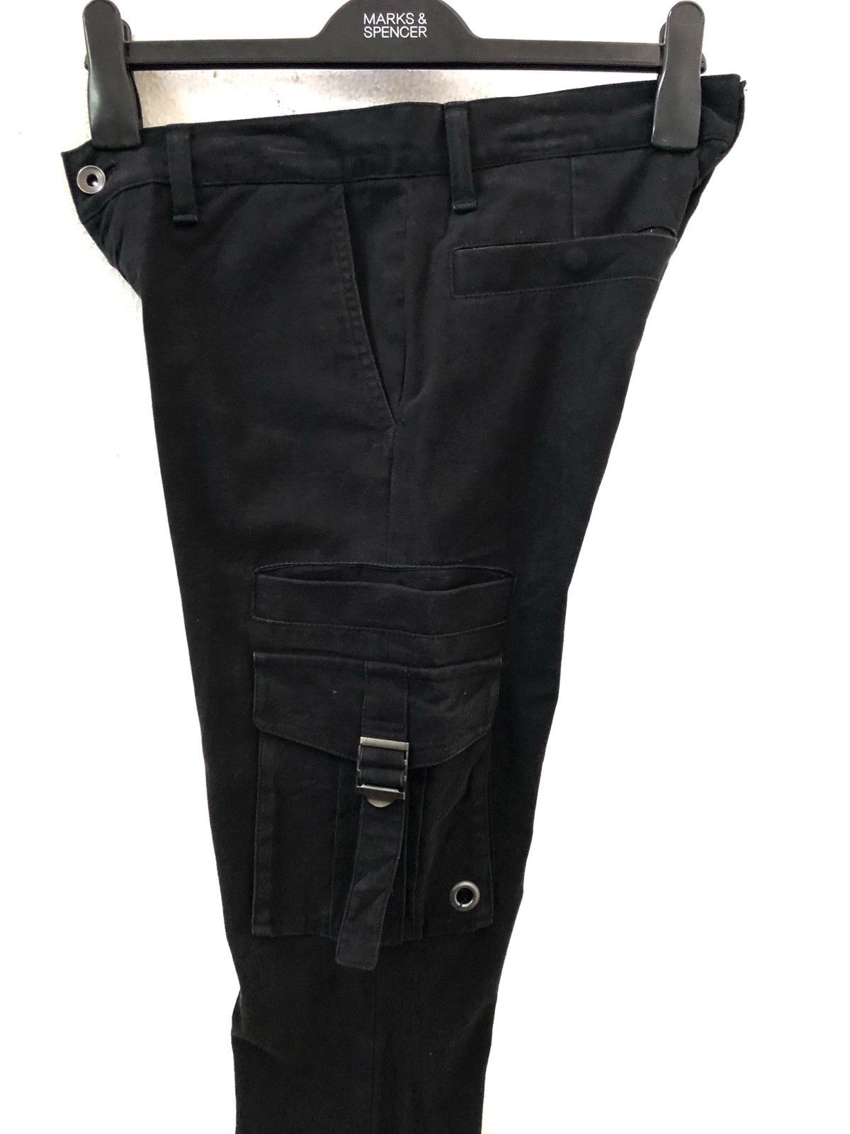 Shellac Japan Brand Shellac Made in Japan Black Cargo Trouser Slim Size US 28 / EU 44 - 9 Thumbnail