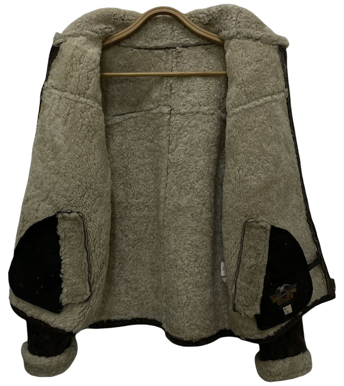 Harley Davidson Vintage Harley Davidson Rider Sherpa Leather Jcket Size US L / EU 52-54 / 3 - 14 Thumbnail