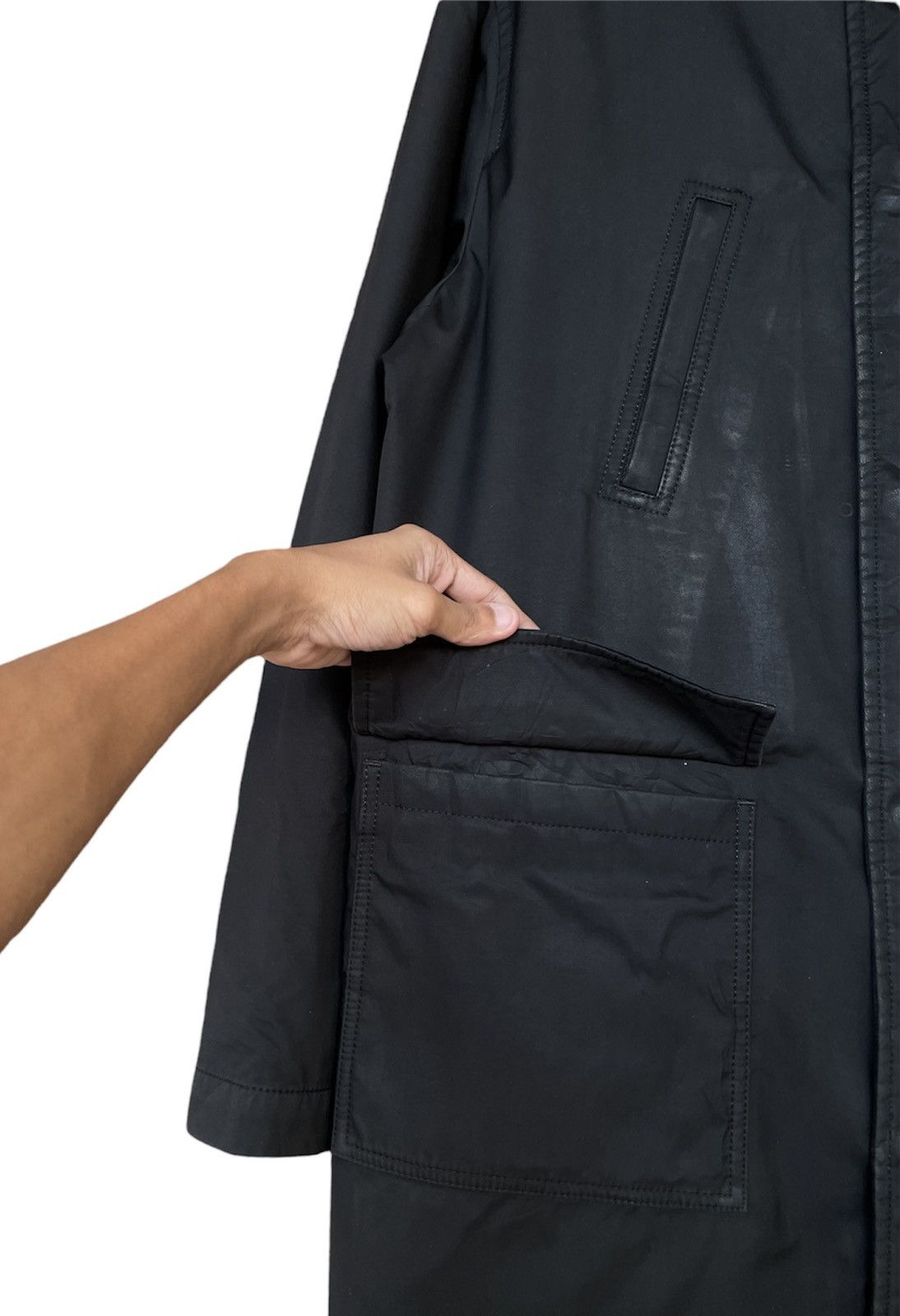 Sonia Rykiel Rykiel Homme Multipocket Black Long Coat Size US L / EU 52-54 / 3 - 8 Thumbnail
