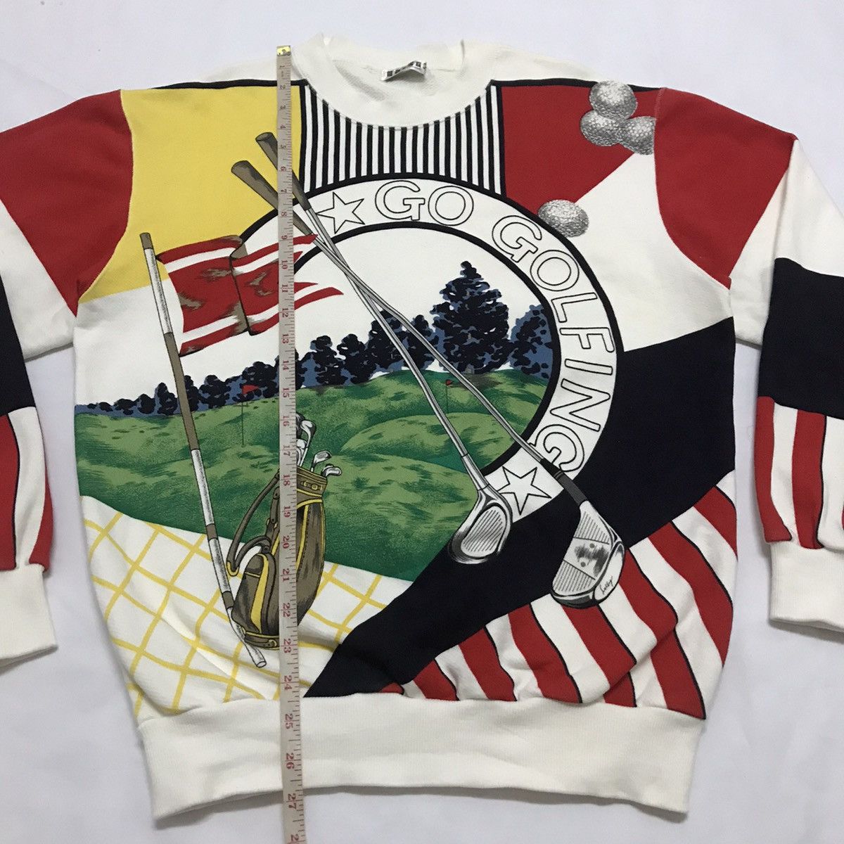 Other Vintage Go GOLFING Multicolour Nice Design Sweatshirt Size US M / EU 48-50 / 2 - 7 Thumbnail