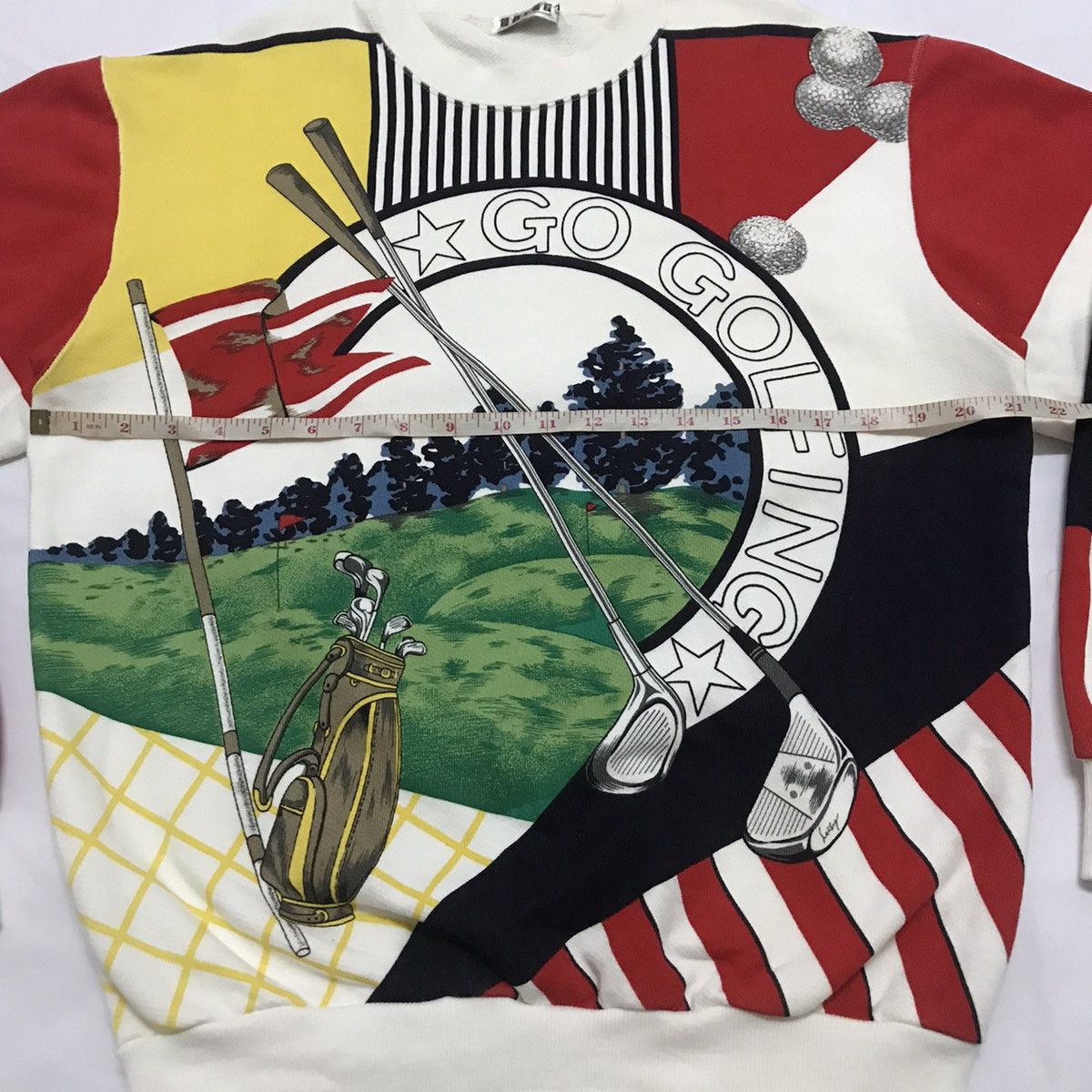Other Vintage Go GOLFING Multicolour Nice Design Sweatshirt Size US M / EU 48-50 / 2 - 6 Thumbnail