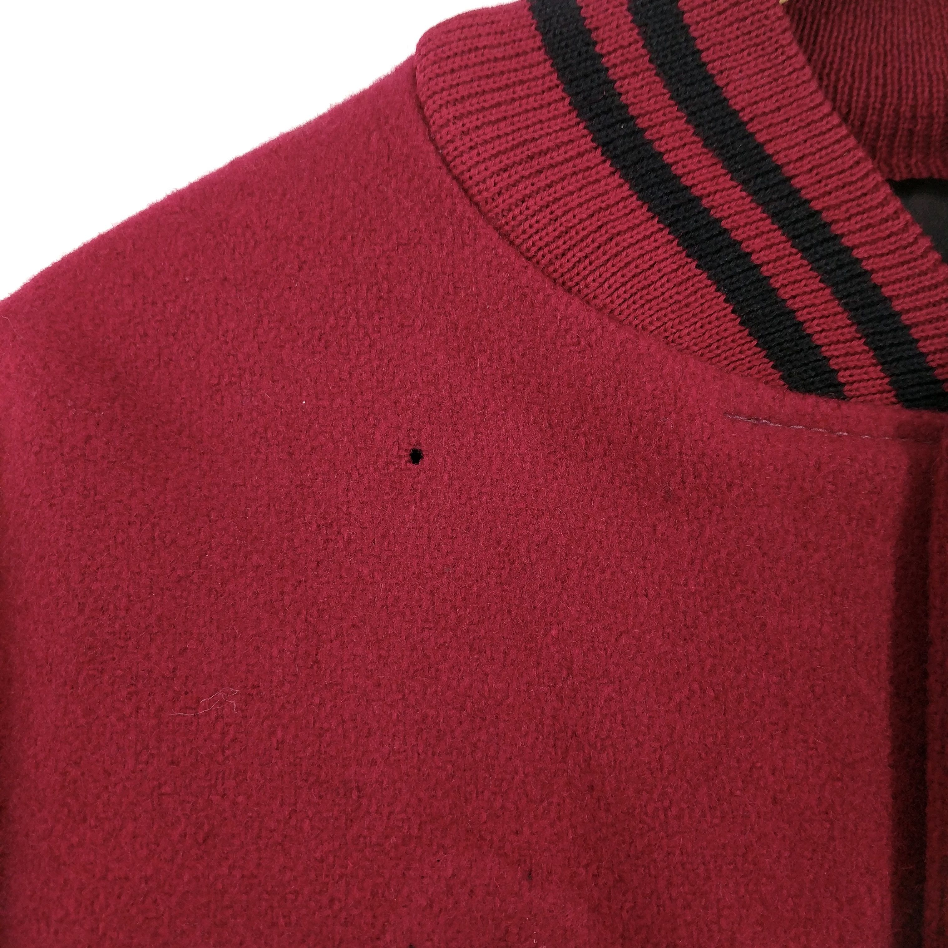Vintage Vintage Dehen 1920 Crimson Tide Varsity Leather Wool Jacket Size US M / EU 48-50 / 2 - 6 Thumbnail