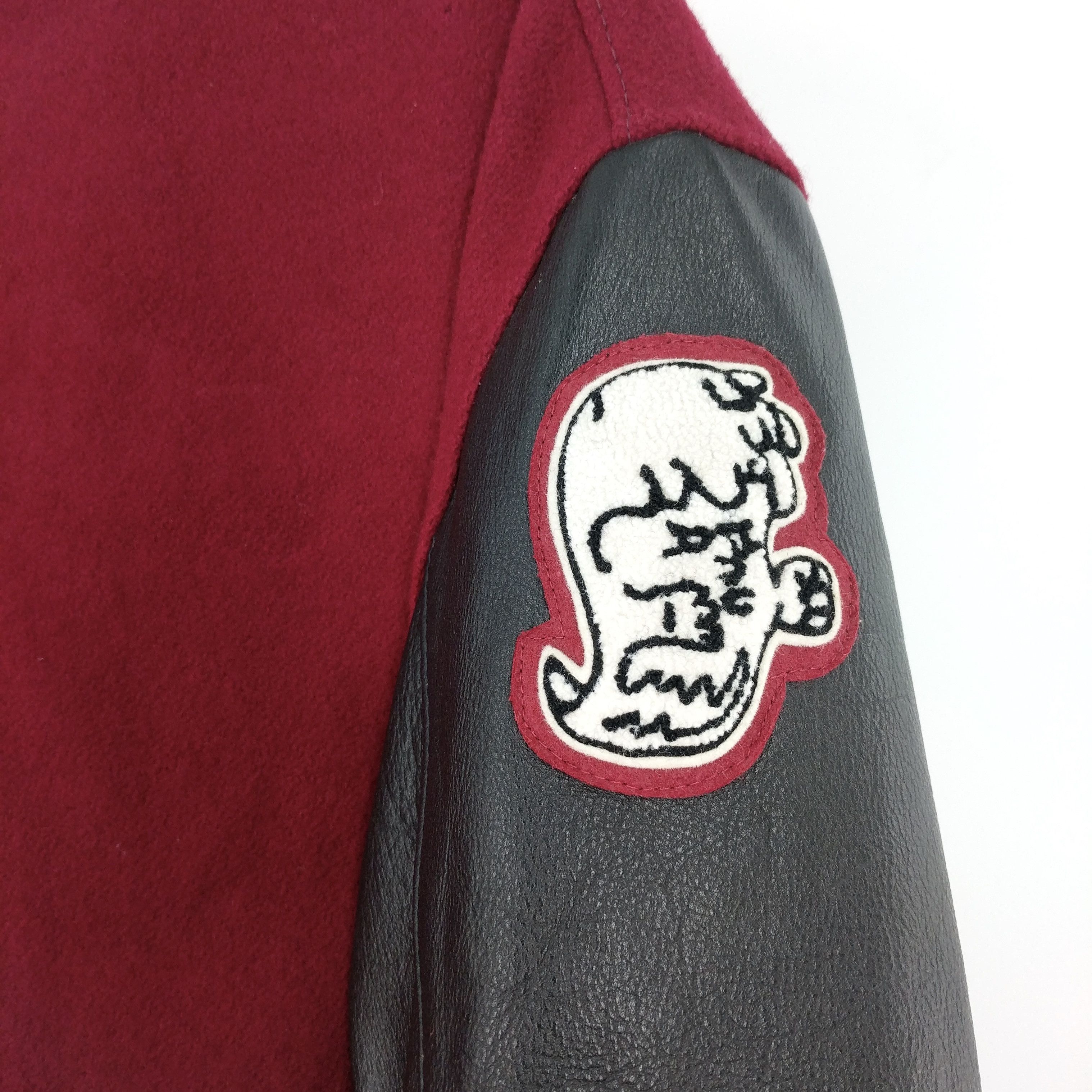 Vintage Vintage Dehen 1920 Crimson Tide Varsity Leather Wool Jacket Size US M / EU 48-50 / 2 - 5 Thumbnail