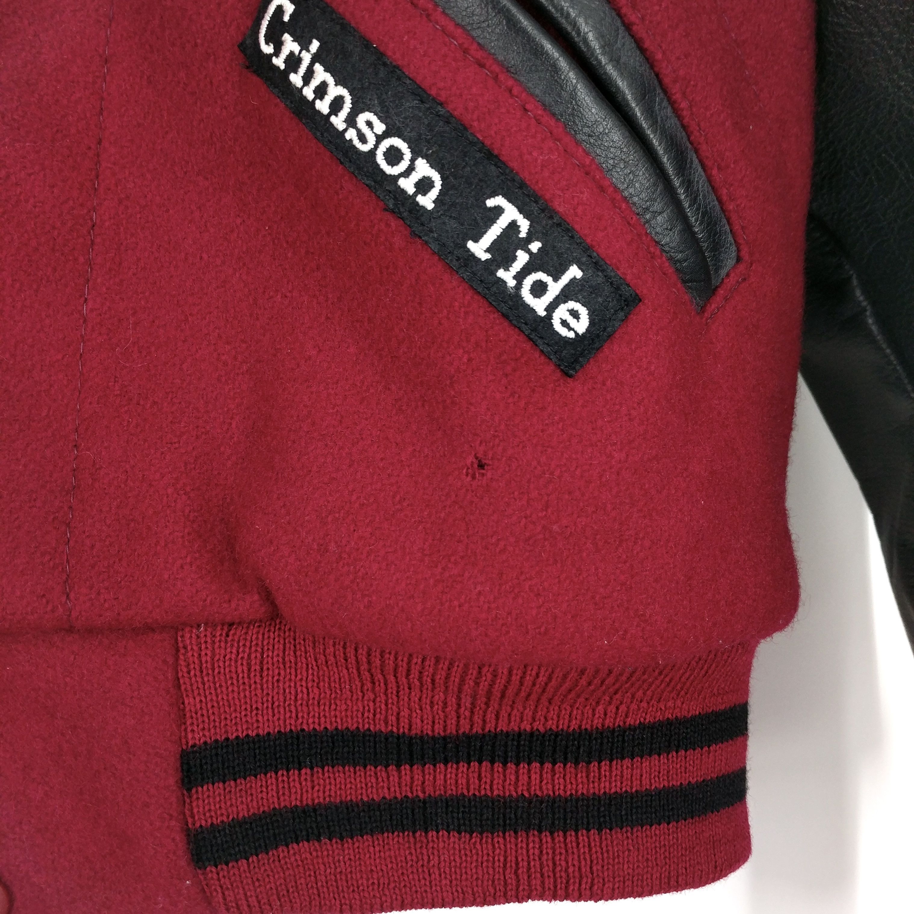 Vintage Vintage Dehen 1920 Crimson Tide Varsity Leather Wool Jacket Size US M / EU 48-50 / 2 - 7 Thumbnail