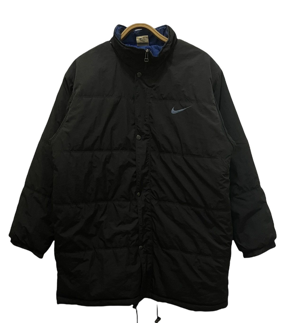 Nike Vintage 90s Nike Big Logo Puffer Jacket Size US L / EU 52-54 / 3 - 2 Thumbnail