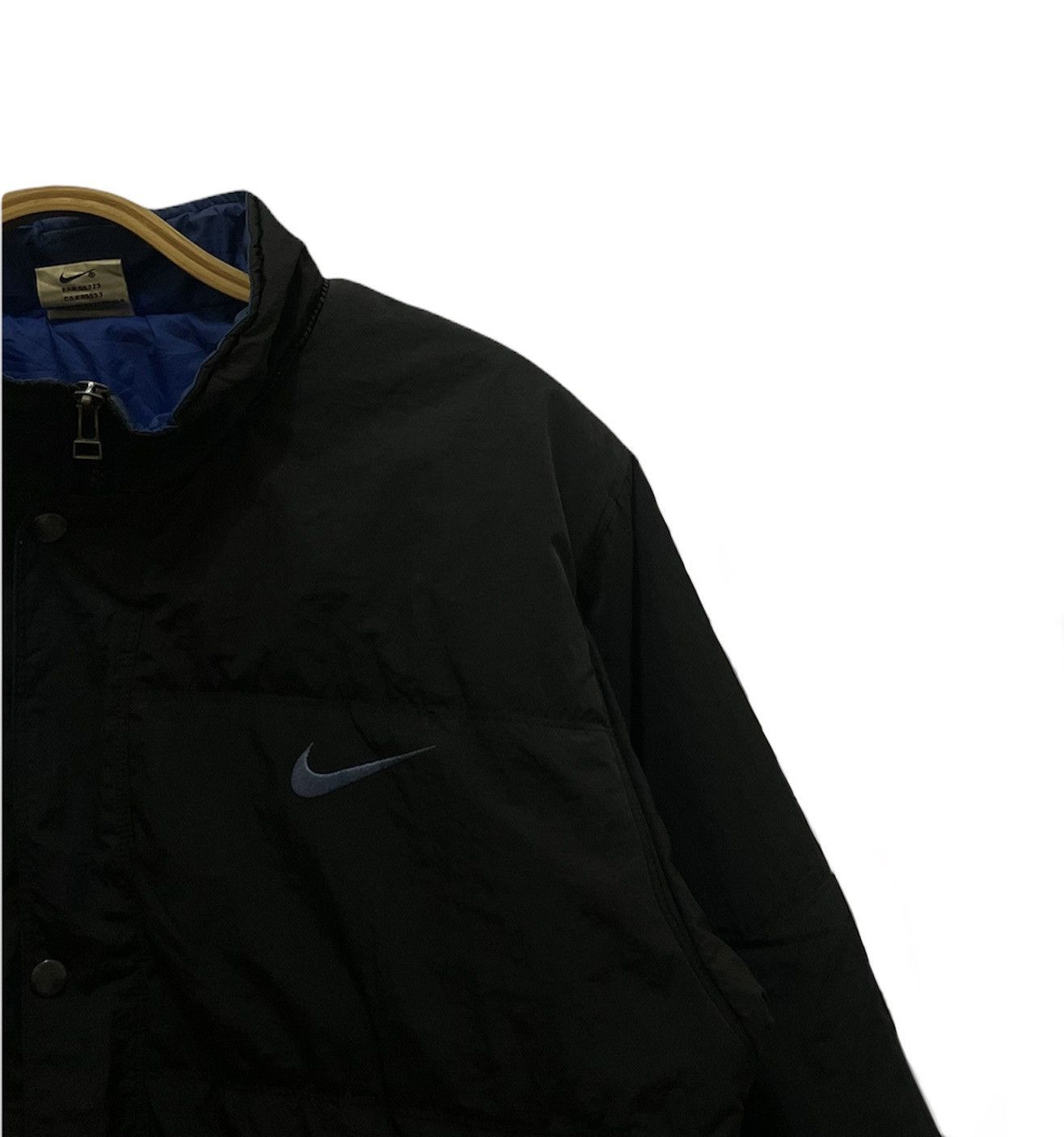 Nike Vintage 90s Nike Big Logo Puffer Jacket Size US L / EU 52-54 / 3 - 4 Thumbnail