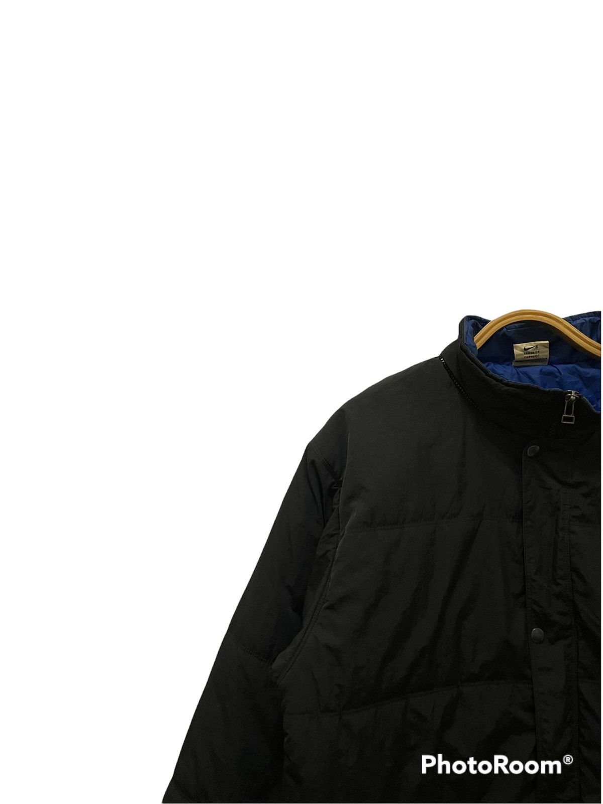 Nike Vintage 90s Nike Big Logo Puffer Jacket Size US L / EU 52-54 / 3 - 3 Thumbnail