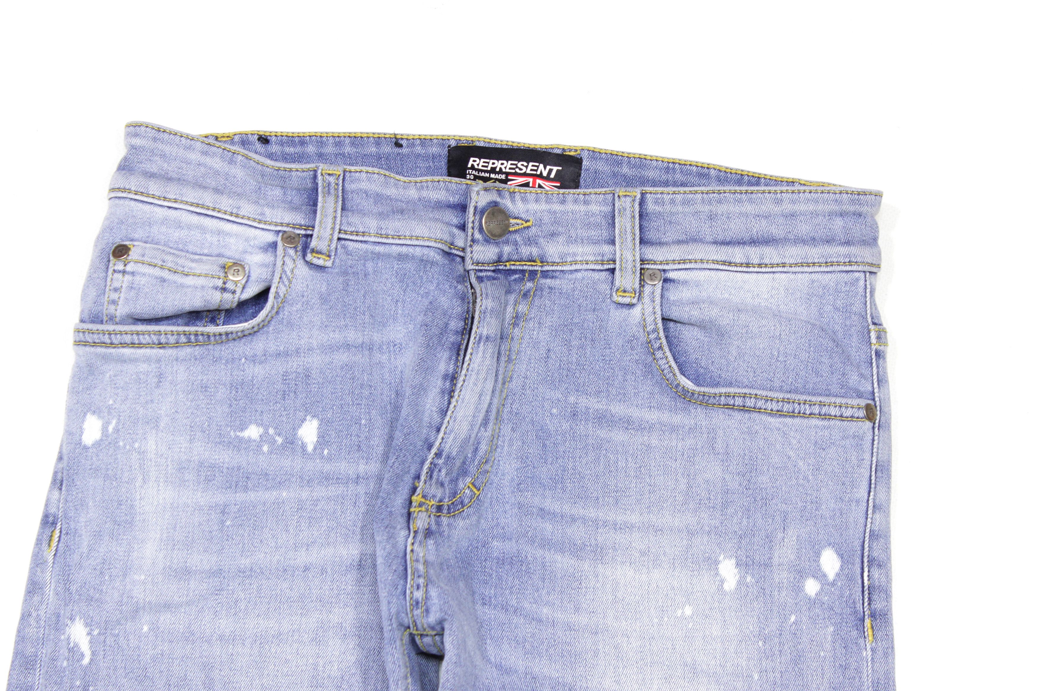 Represent Clo. Destroyer Blue Denim Size US 30 / EU 46 - 3 Thumbnail