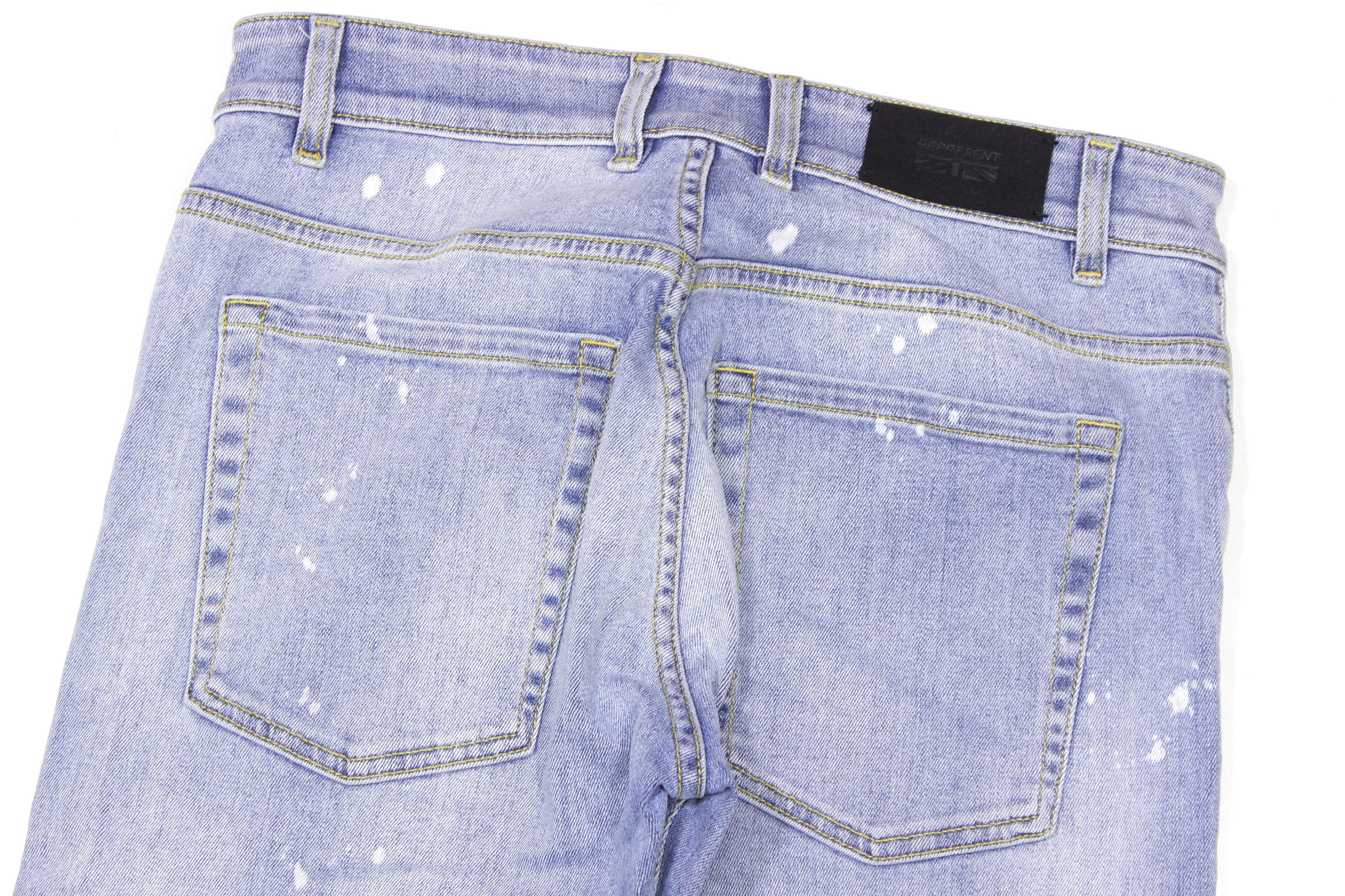 Represent Clo. Destroyer Blue Denim Size US 30 / EU 46 - 4 Thumbnail