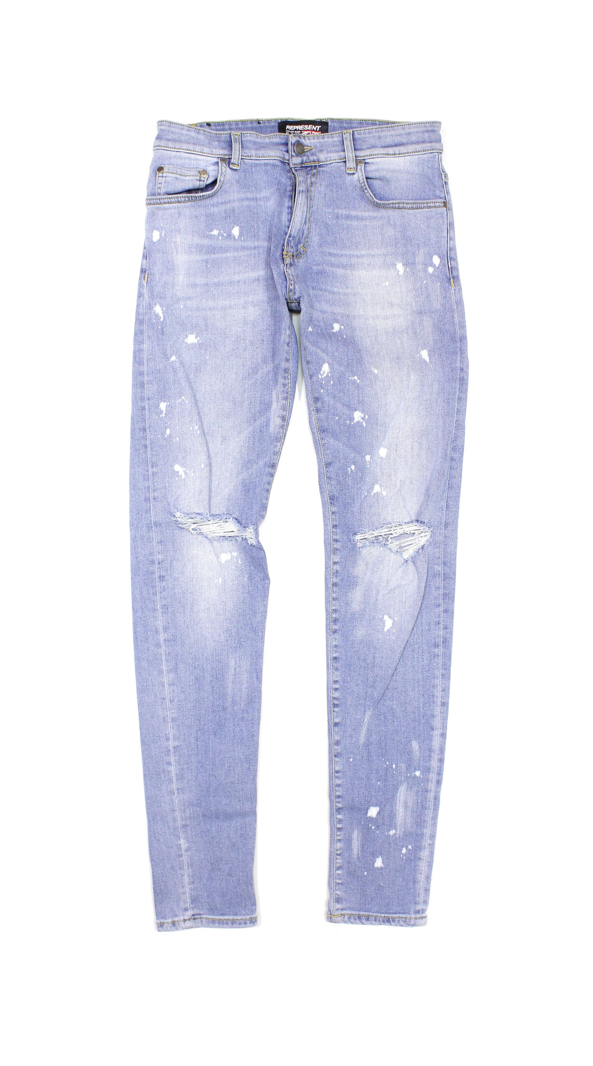 Represent Clo. Destroyer Blue Denim Size US 30 / EU 46 - 1 Thumbnail