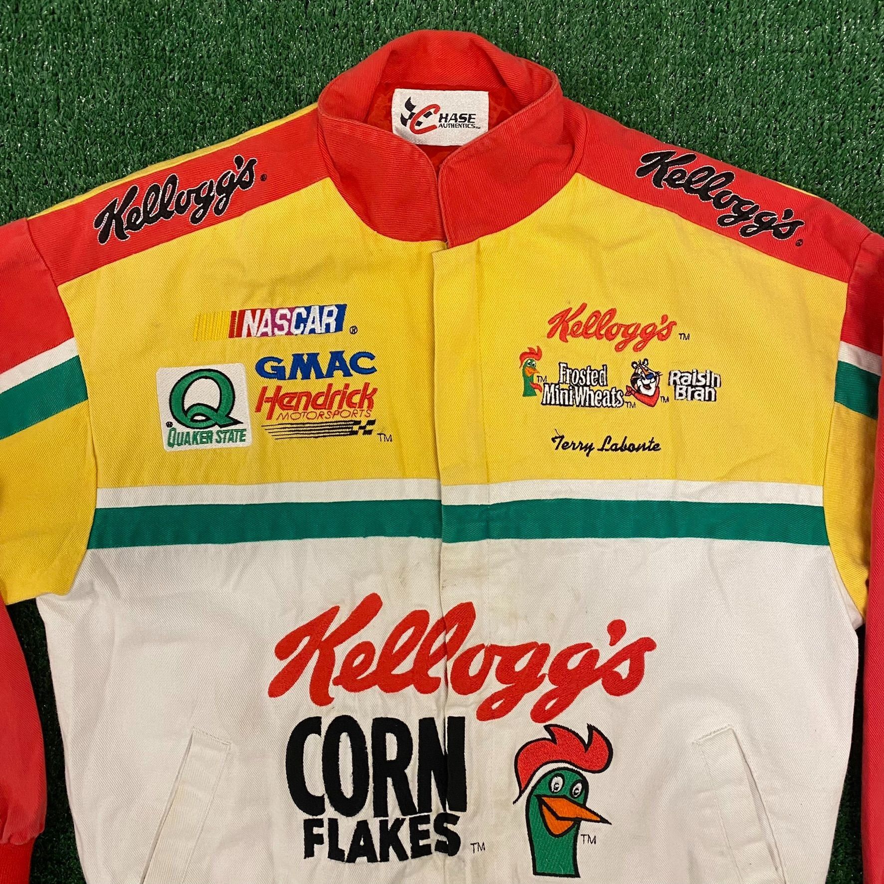 Chase Authentics Crazy Vintage 90s Corn Flakes NASCAR Racing Jacket Size US L / EU 52-54 / 3 - 3 Thumbnail