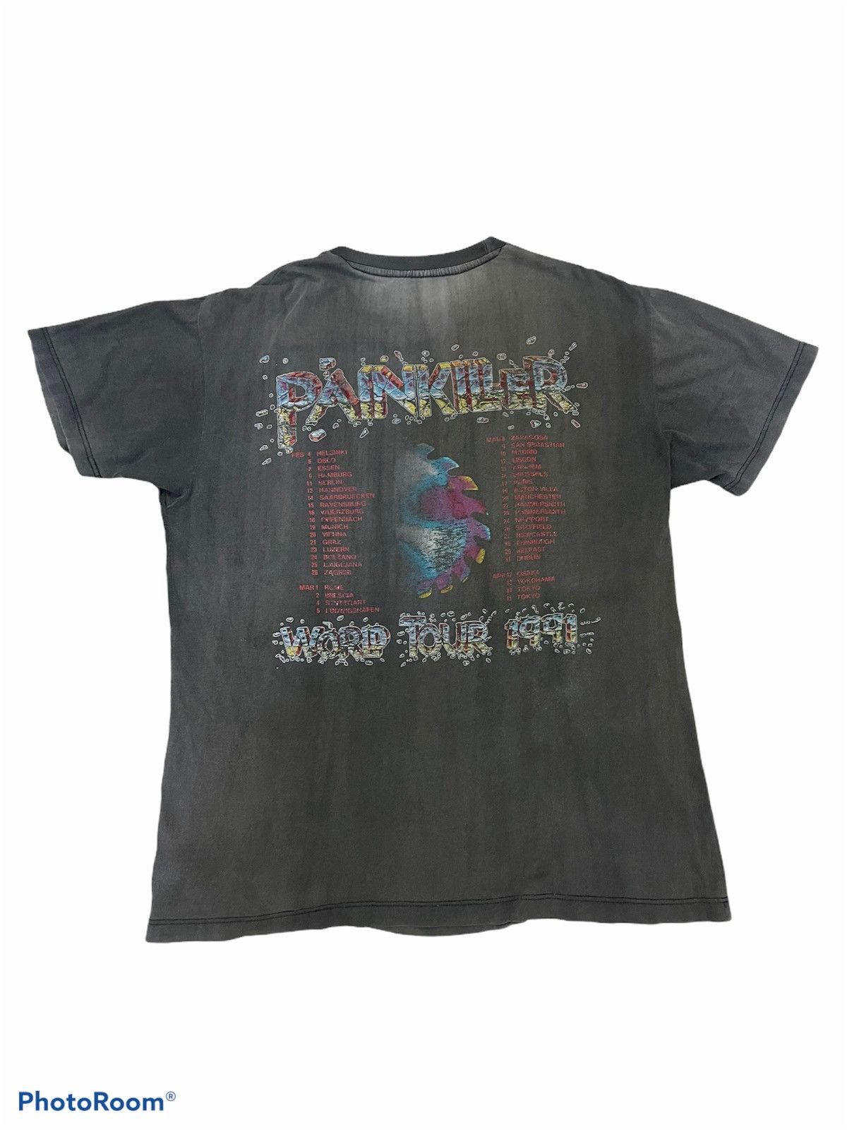 Band Tees Vintage Judas Priest Painkiller 1990 Nicely Faded Tshirt Size US L / EU 52-54 / 3 - 7 Thumbnail