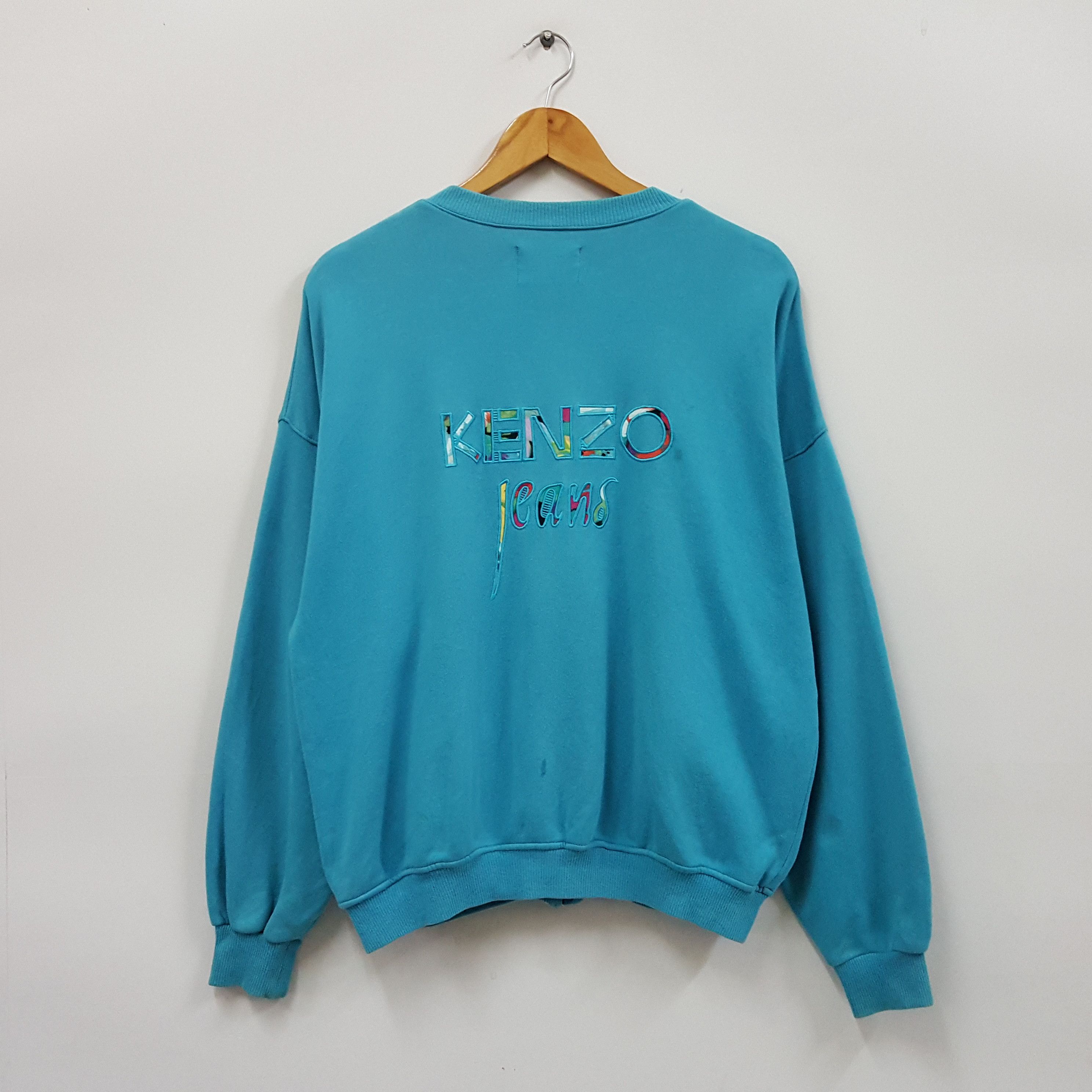 Japanese Brand × Kenzo × Vintage Vintage KENZO JEANS nice design sweatshirt made in japan Size US L / EU 52-54 / 3 - 1 Thumbnail
