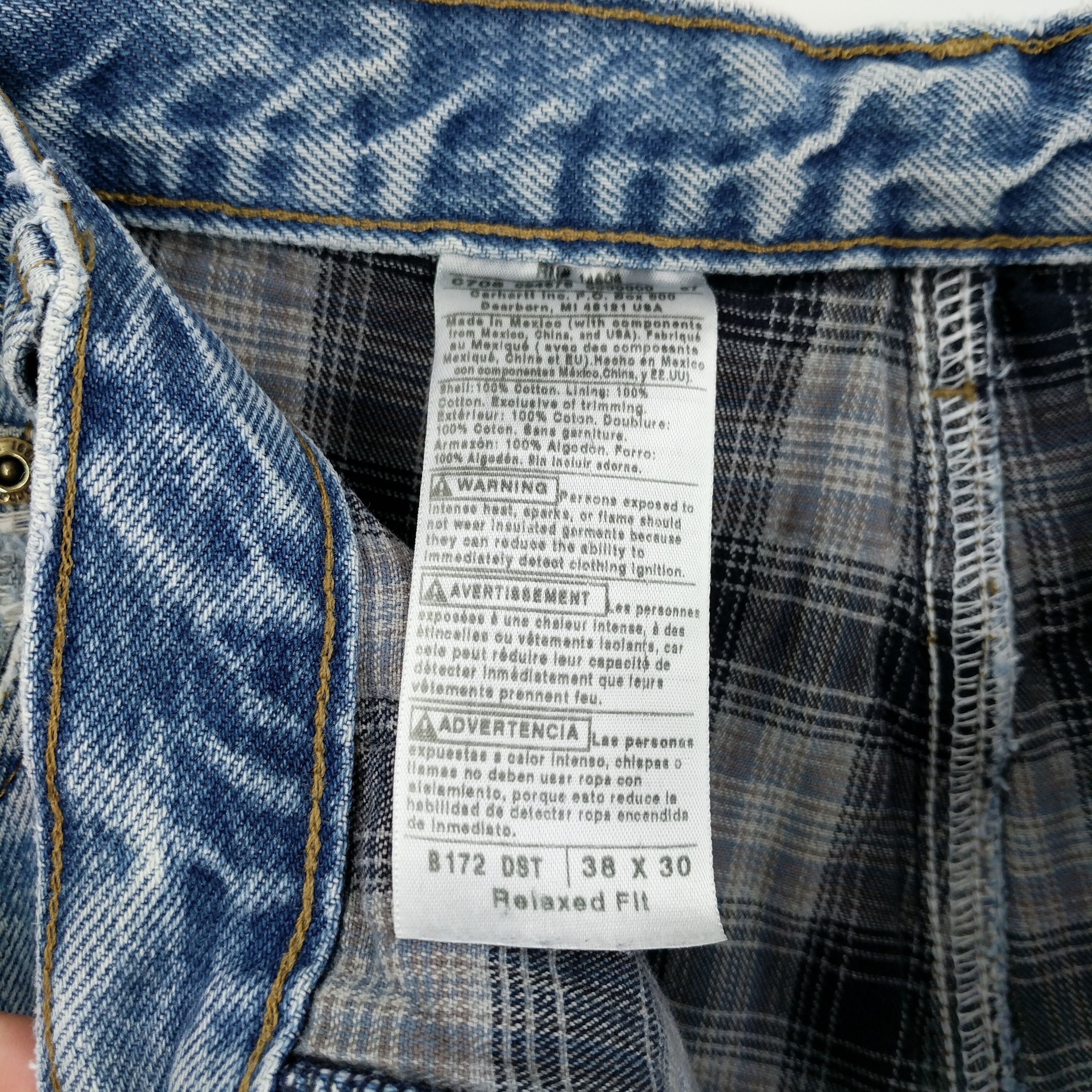 Carhartt × Vintage Vintage Carhartt Custom Painted Flannel Lined Jeans Size US 38 / EU 54 - 11 Thumbnail