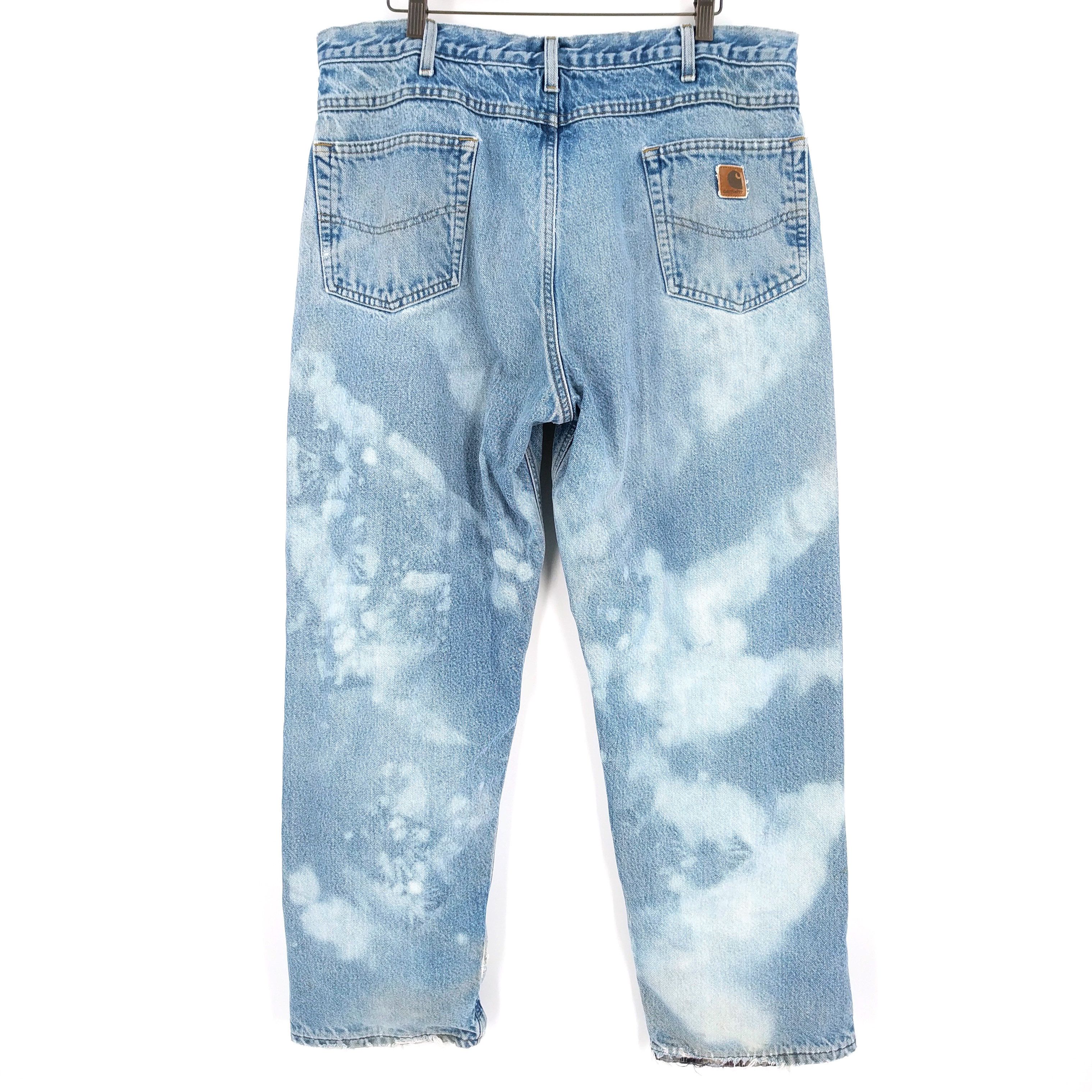 Carhartt × Vintage Vintage Carhartt Custom Painted Flannel Lined Jeans Size US 38 / EU 54 - 6 Thumbnail