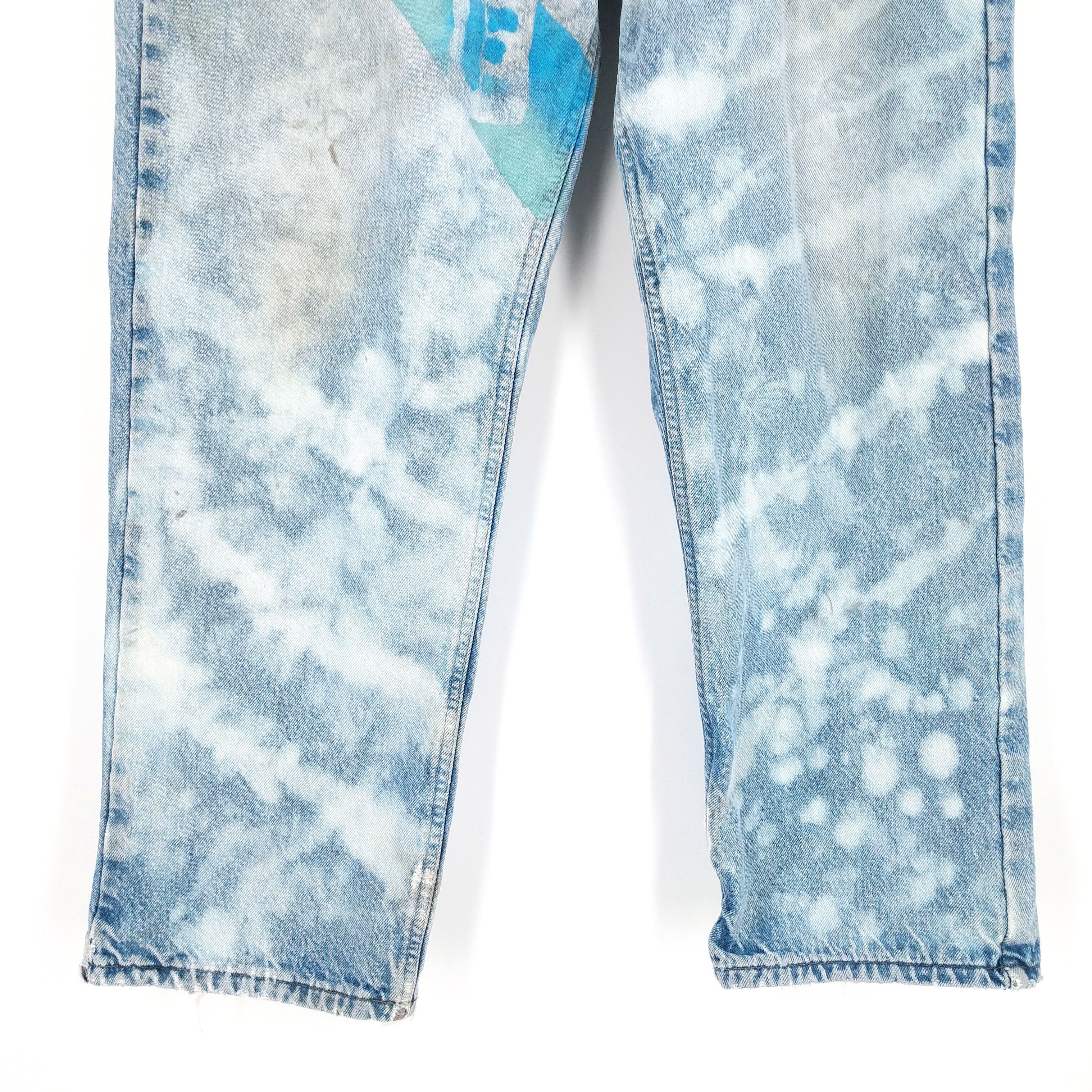 Carhartt × Vintage Vintage Carhartt Custom Painted Flannel Lined Jeans Size US 38 / EU 54 - 3 Thumbnail
