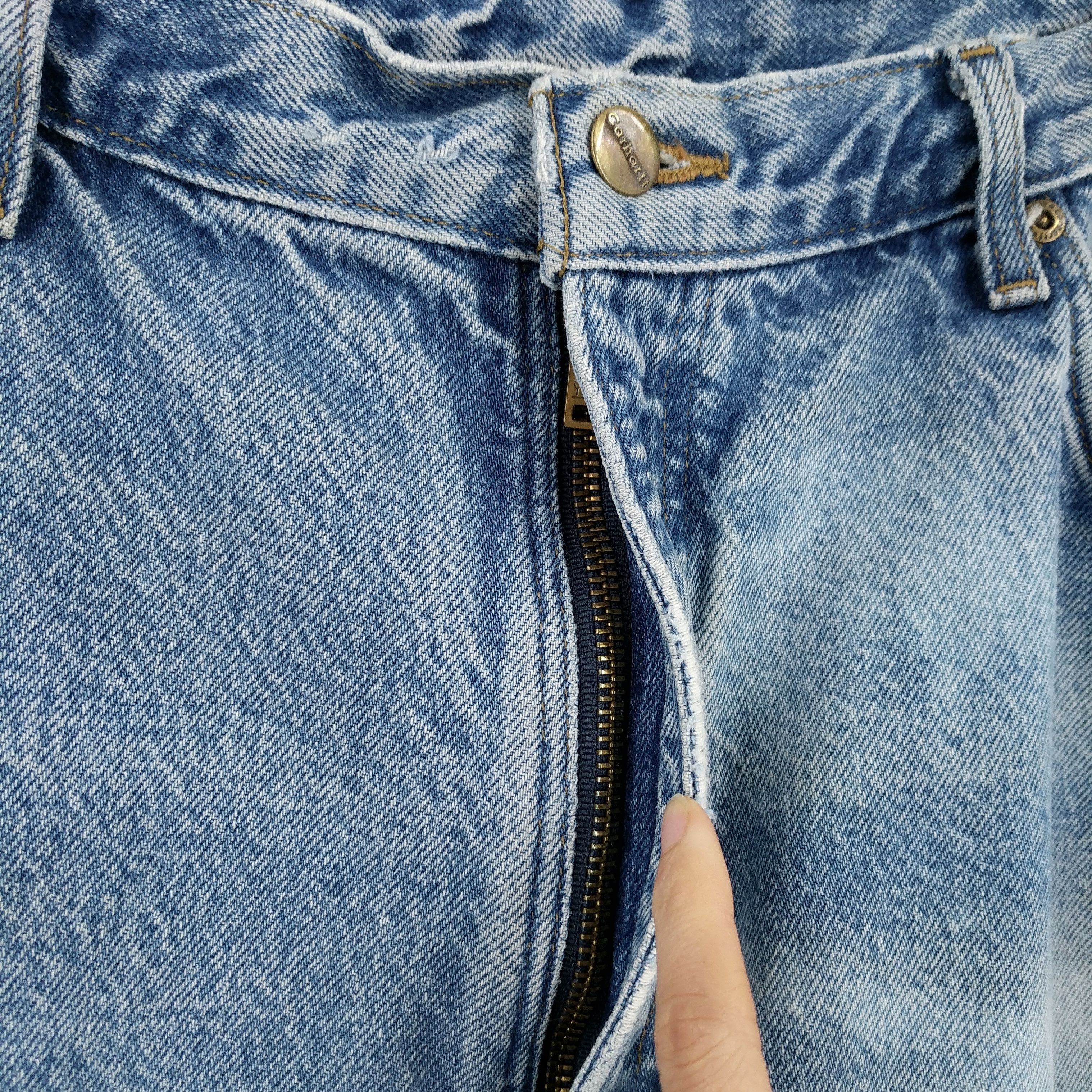 Carhartt × Vintage Vintage Carhartt Custom Painted Flannel Lined Jeans Size US 38 / EU 54 - 4 Thumbnail