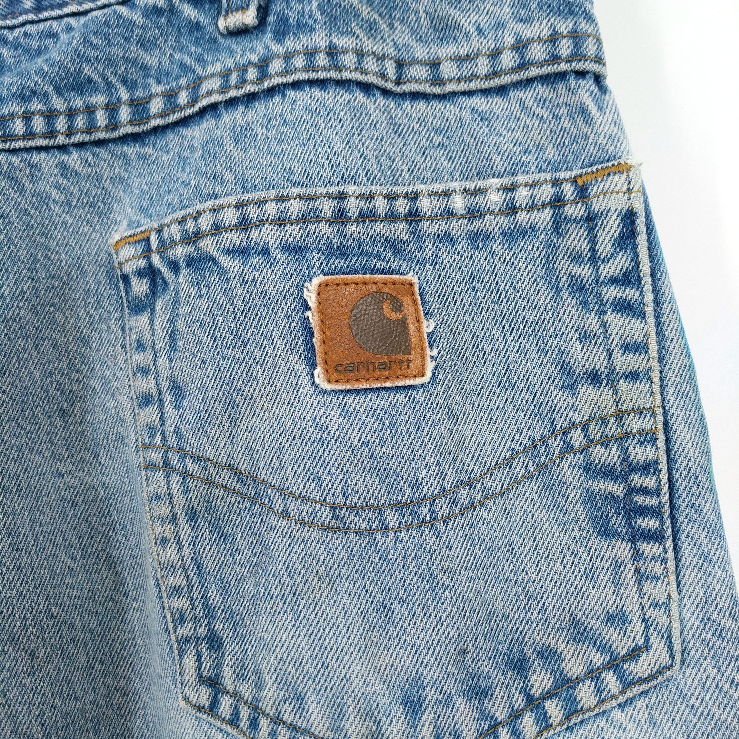 Carhartt × Vintage Vintage Carhartt Custom Painted Flannel Lined Jeans Size US 38 / EU 54 - 8 Thumbnail